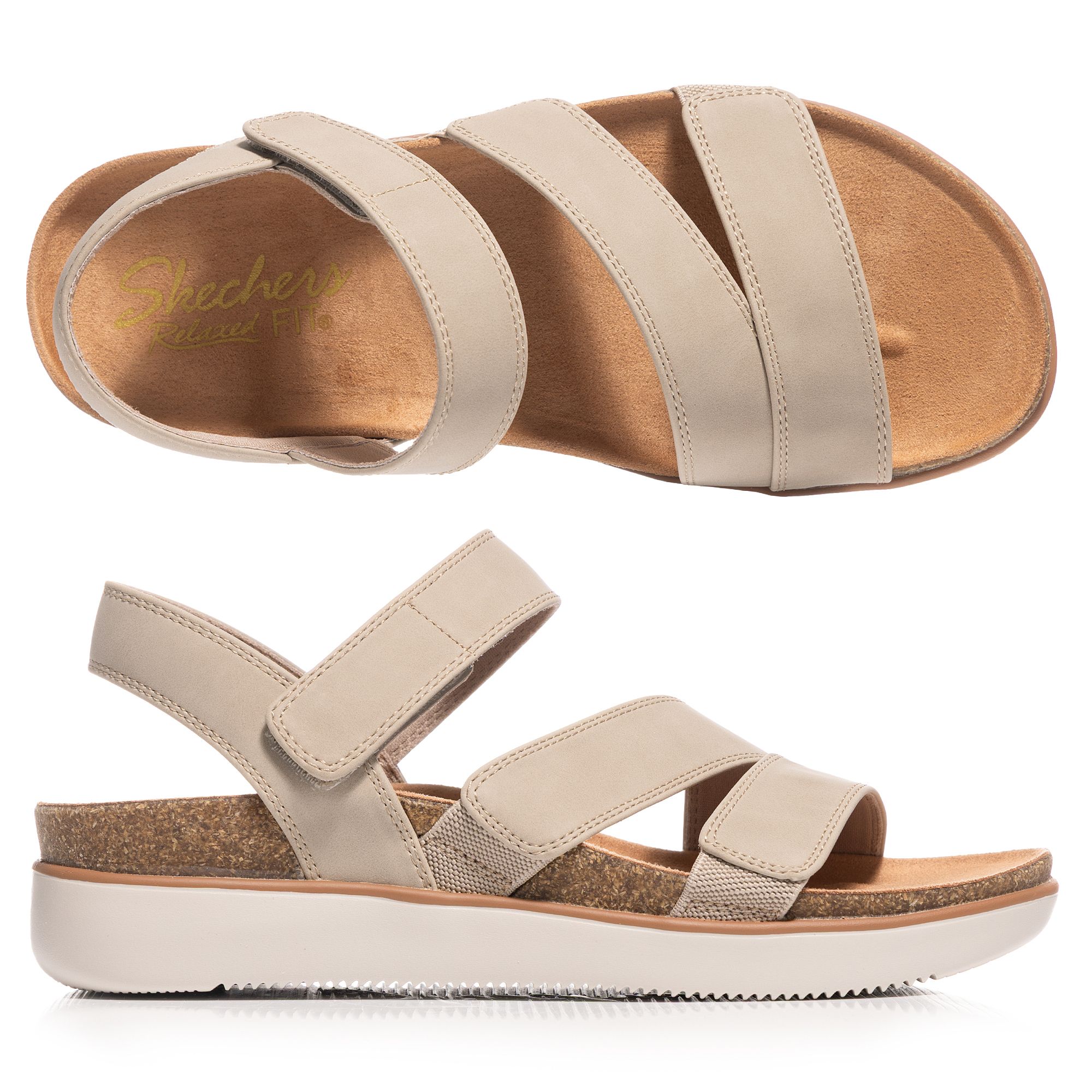 B-Ware SKECHERS Damen-Sandale Lifted Comfort verstellbare Riemen