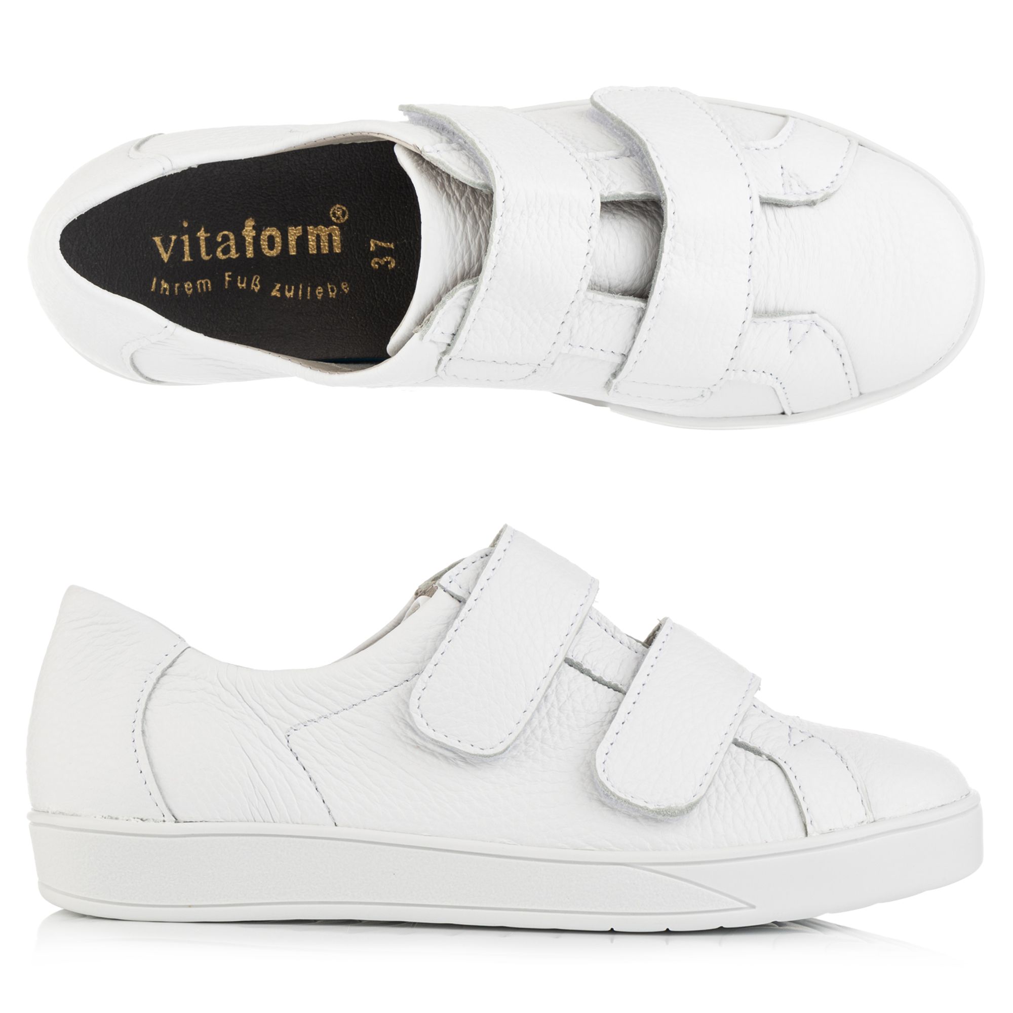 B-Ware VITAFORM Damen-Sneaker Hirschleder Klettverschluss