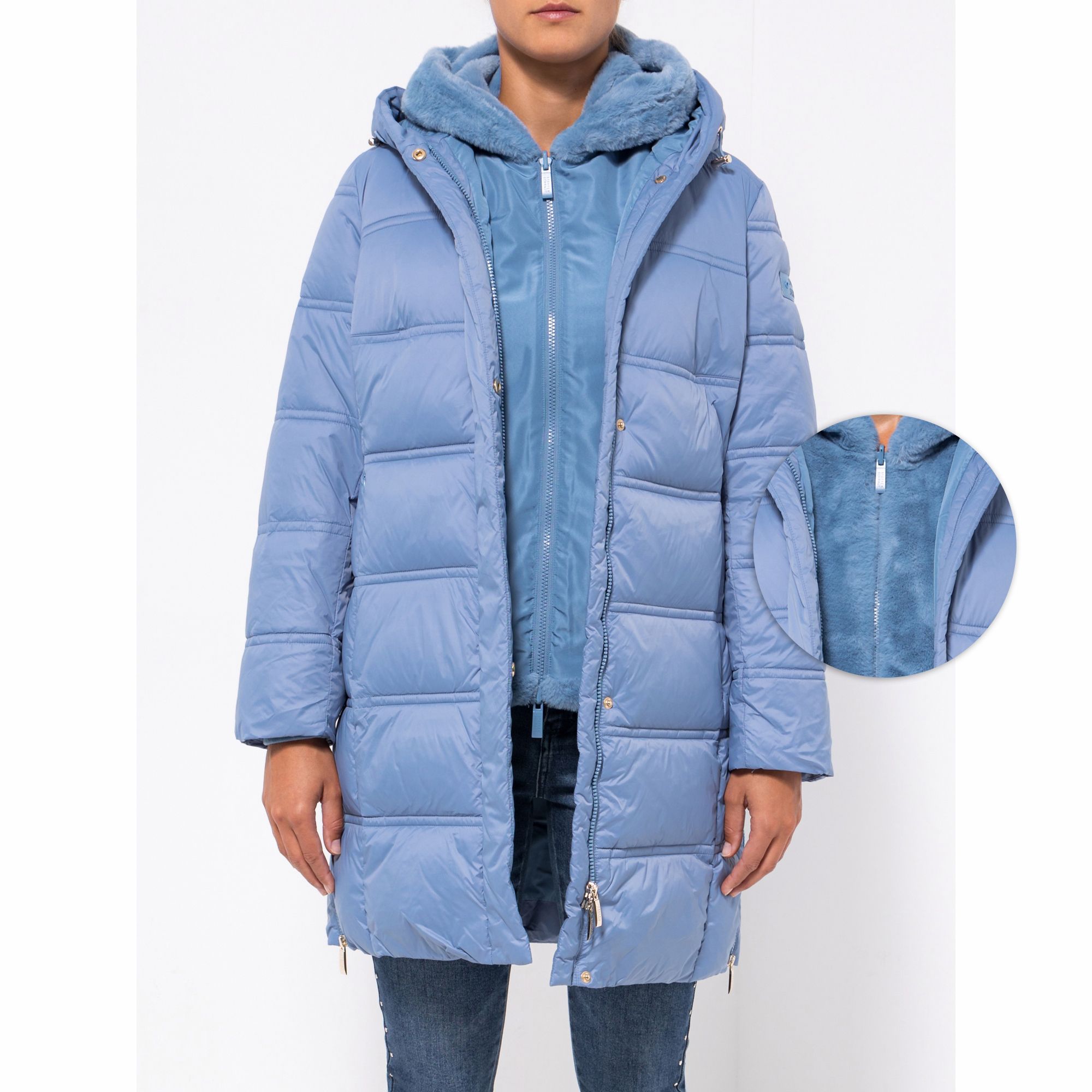 B-Ware STEFFEN SCHRAUT Outdoormantel mit Webpelz-Weste Down Touch