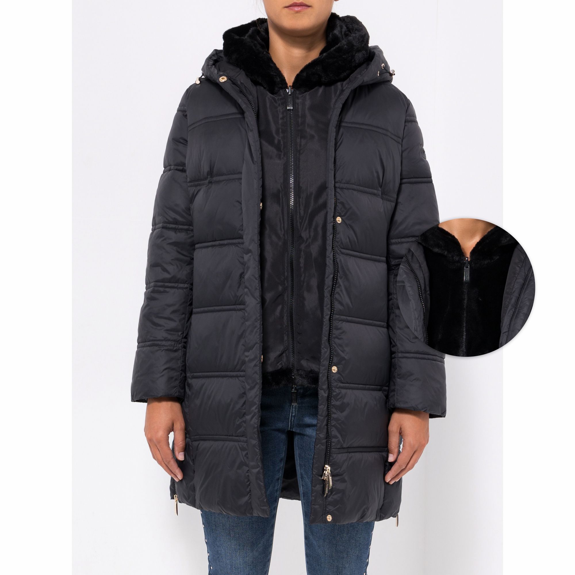 B-Ware STEFFEN SCHRAUT Outdoormantel mit Webpelz-Weste Down Touch