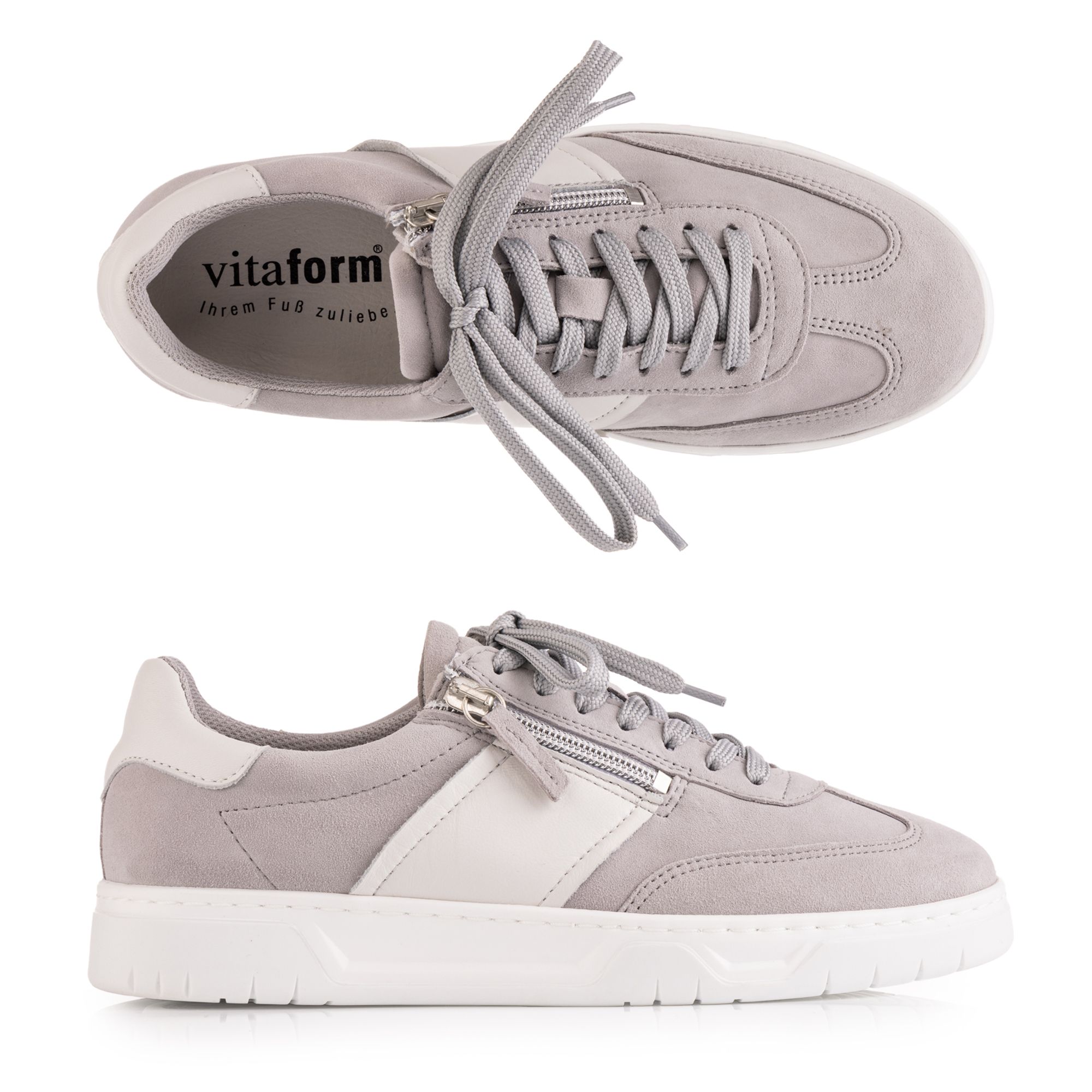 B-Ware VITAFORM Damen-Sneaker Samtziege/Softnappa seitl. Reißverschluss