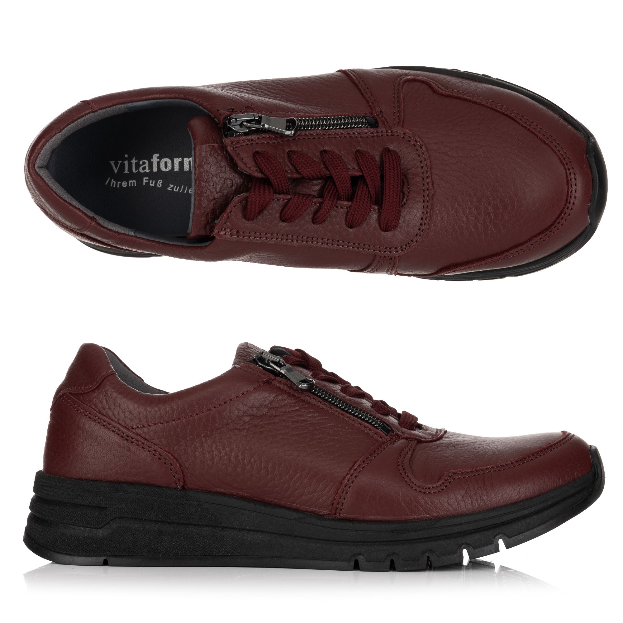 B-Ware VITAFORM Damen- Sneaker Hirschleder Reißverschluss