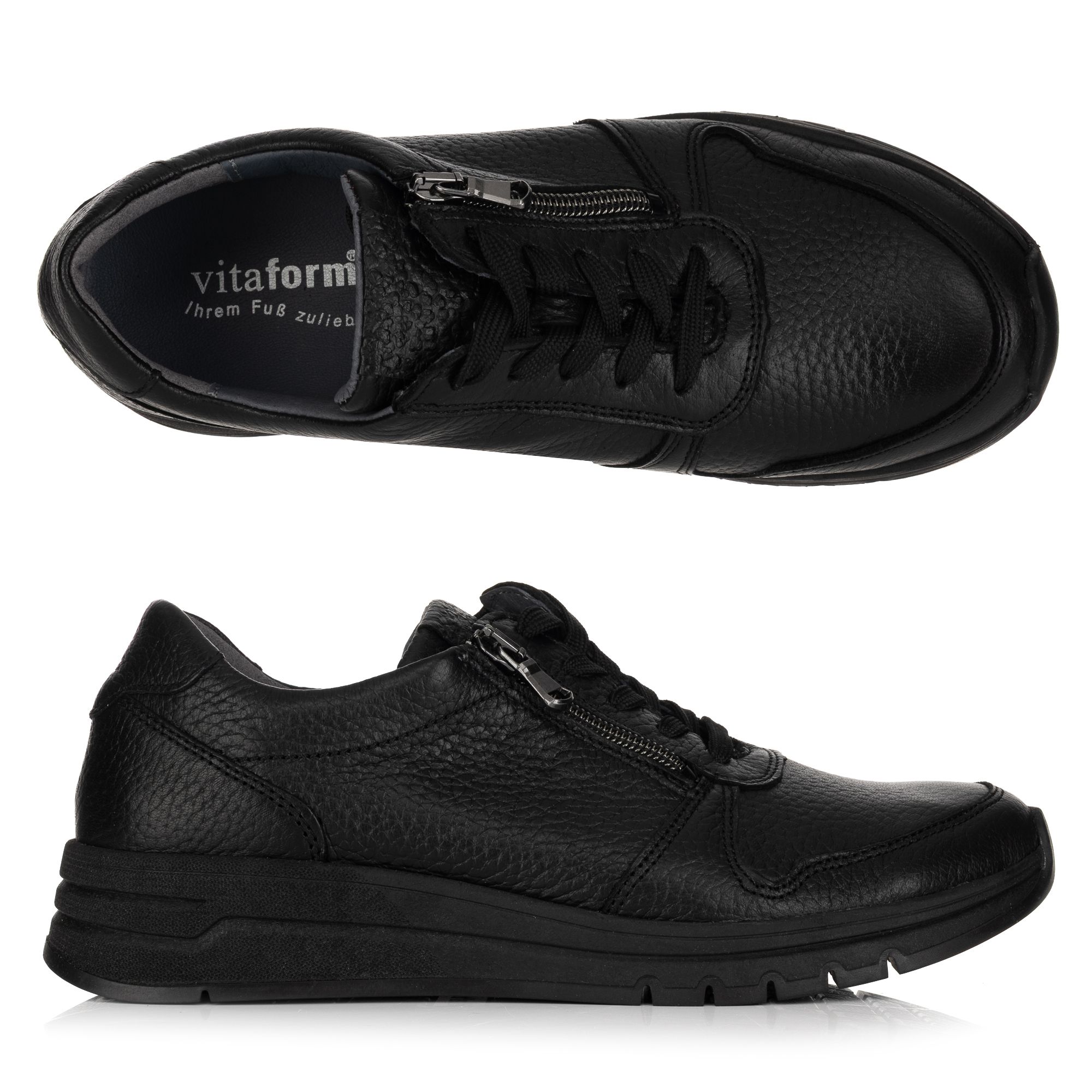 B-Ware VITAFORM Damen- Sneaker Hirschleder Reißverschluss