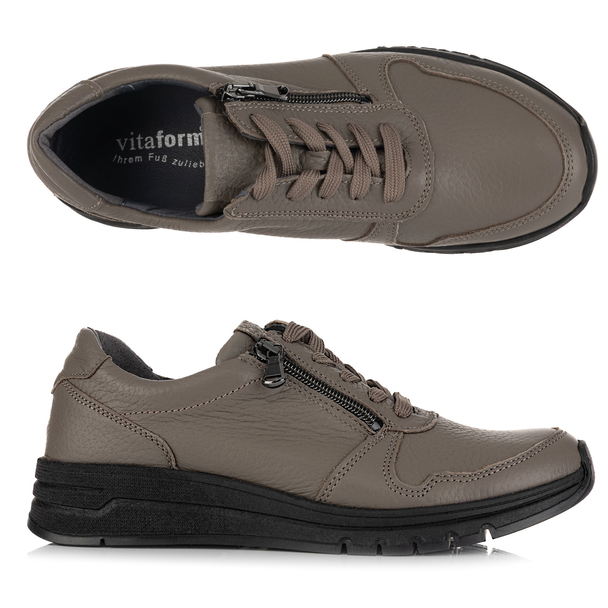 B-Ware VITAFORM Damen- Sneaker Hirschleder Reißverschluss