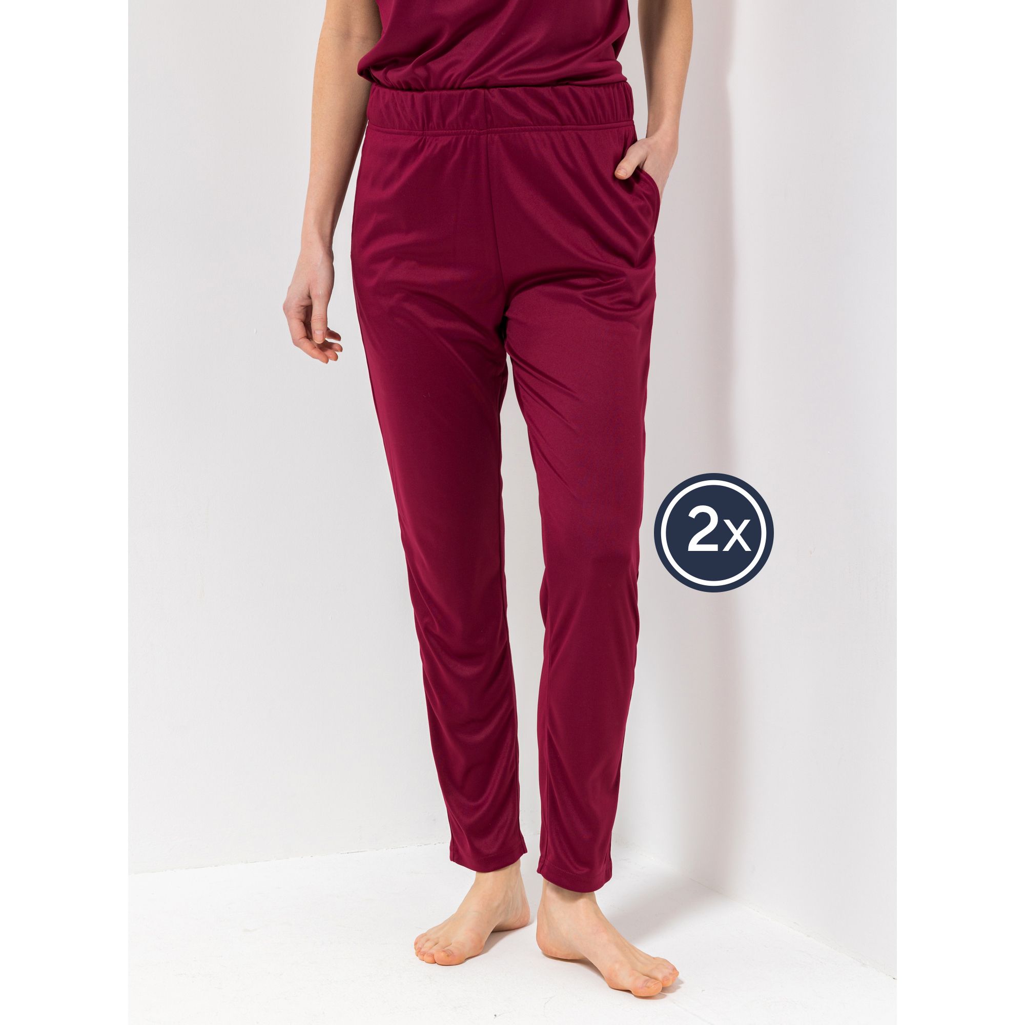 B-Ware JERYMOOD HOMEWEAR 2 Hosen, 1/1-Länge Mikrofaser Jersey Rundumdehnbund