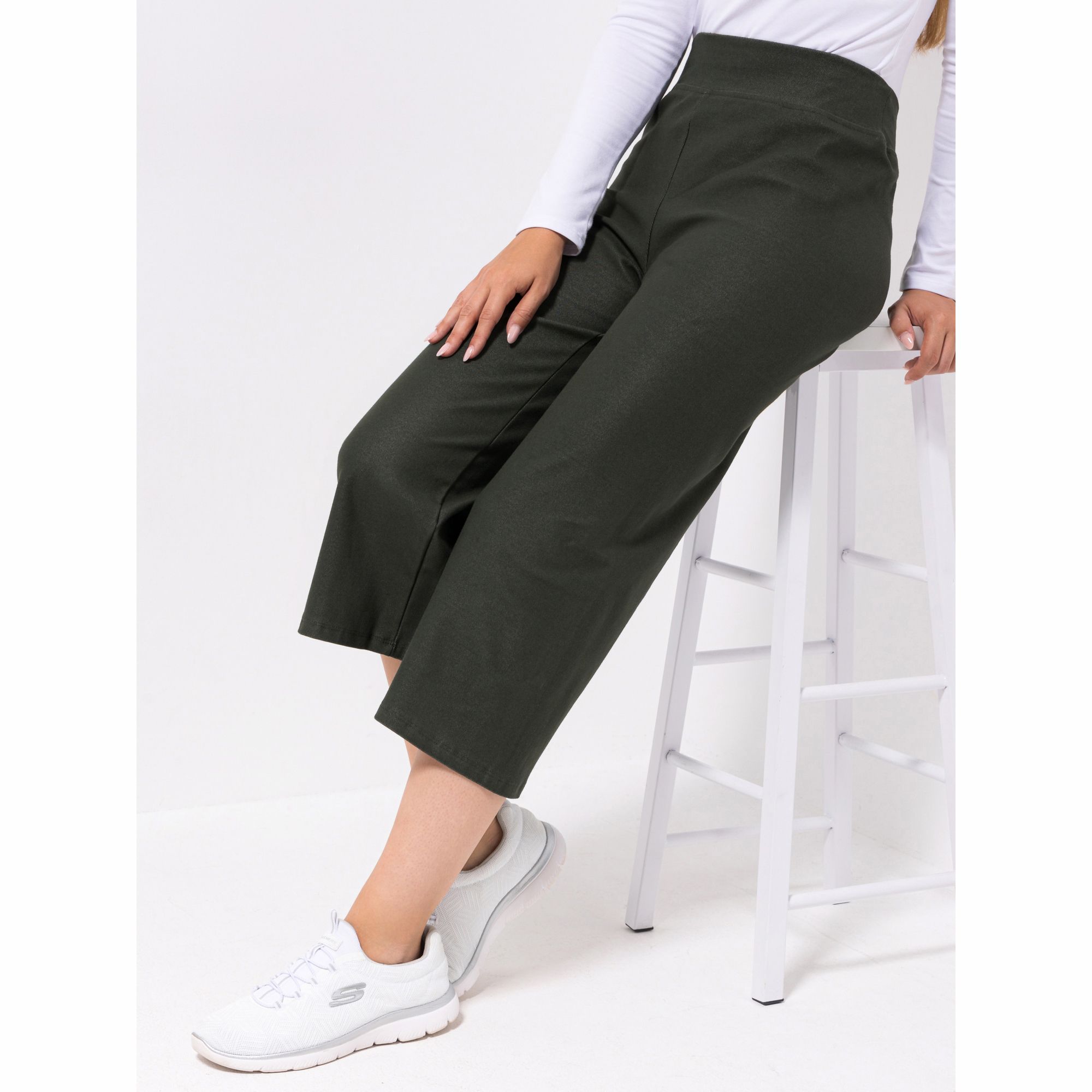 B-Ware KIM & CO. Hose, 3/4-Länge Denim Jersey Rundumdehnbund