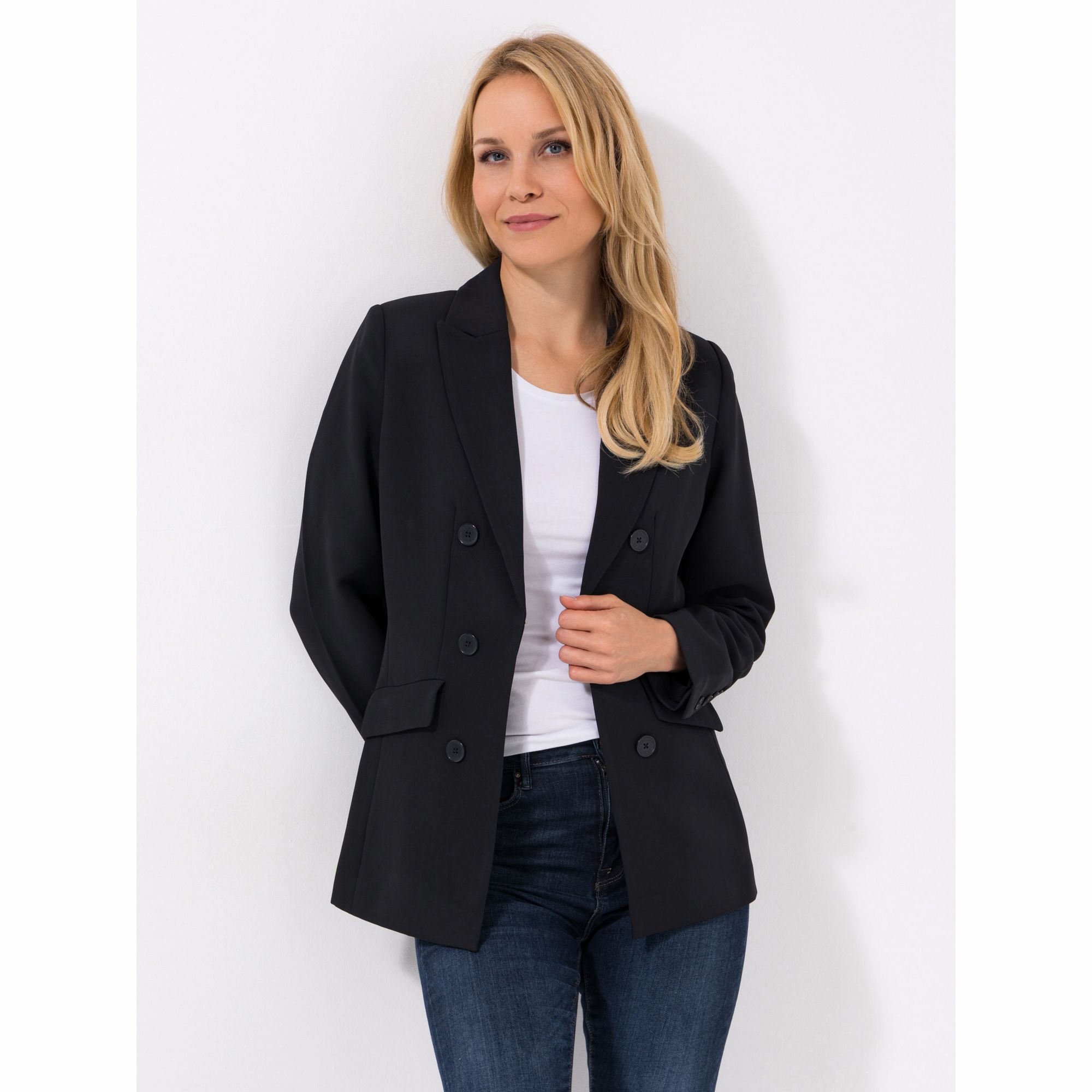 B-Ware EVA LUTZ Blazer Reverskragen Pattentasche