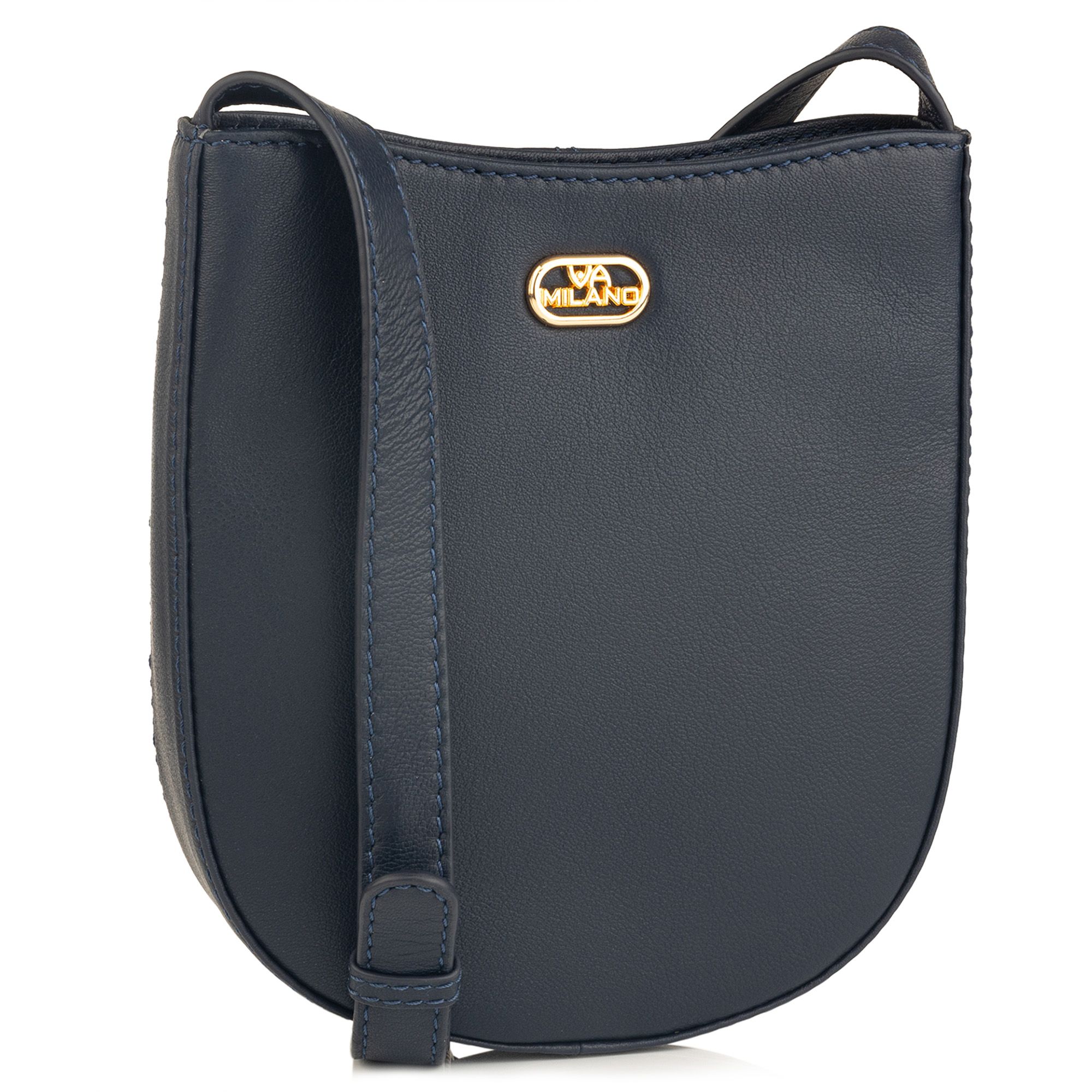 B-Ware VIA MILANO Mini-Umhängetasche/ Handytasche echt Leder