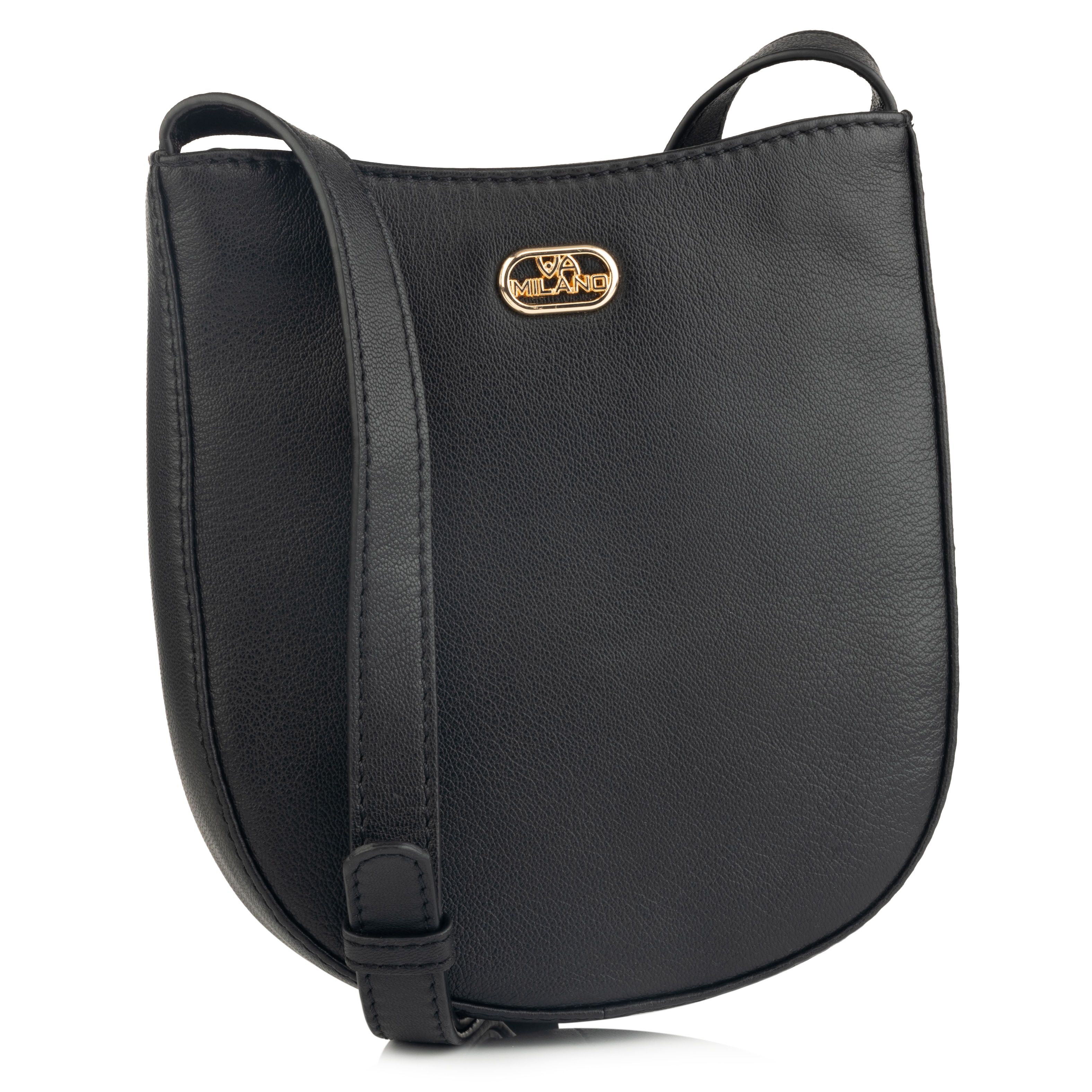 B-Ware VIA MILANO Mini-Umhängetasche/ Handytasche echt Leder