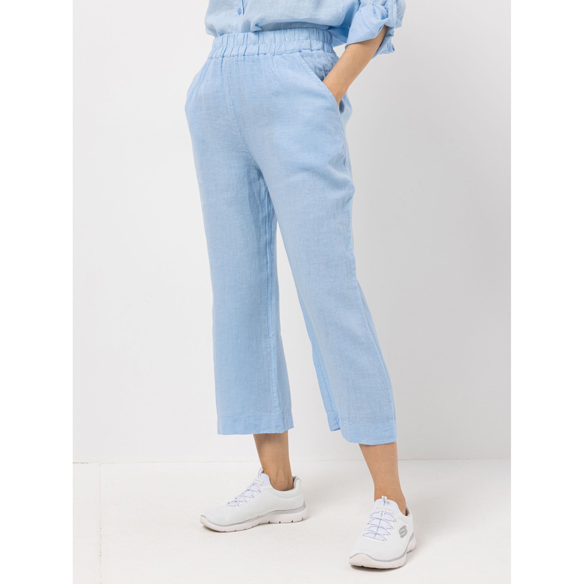 B-Ware DINE 'N' DANCE Leinenhose Flamenco Rundumdehnbund 7/8-Länge