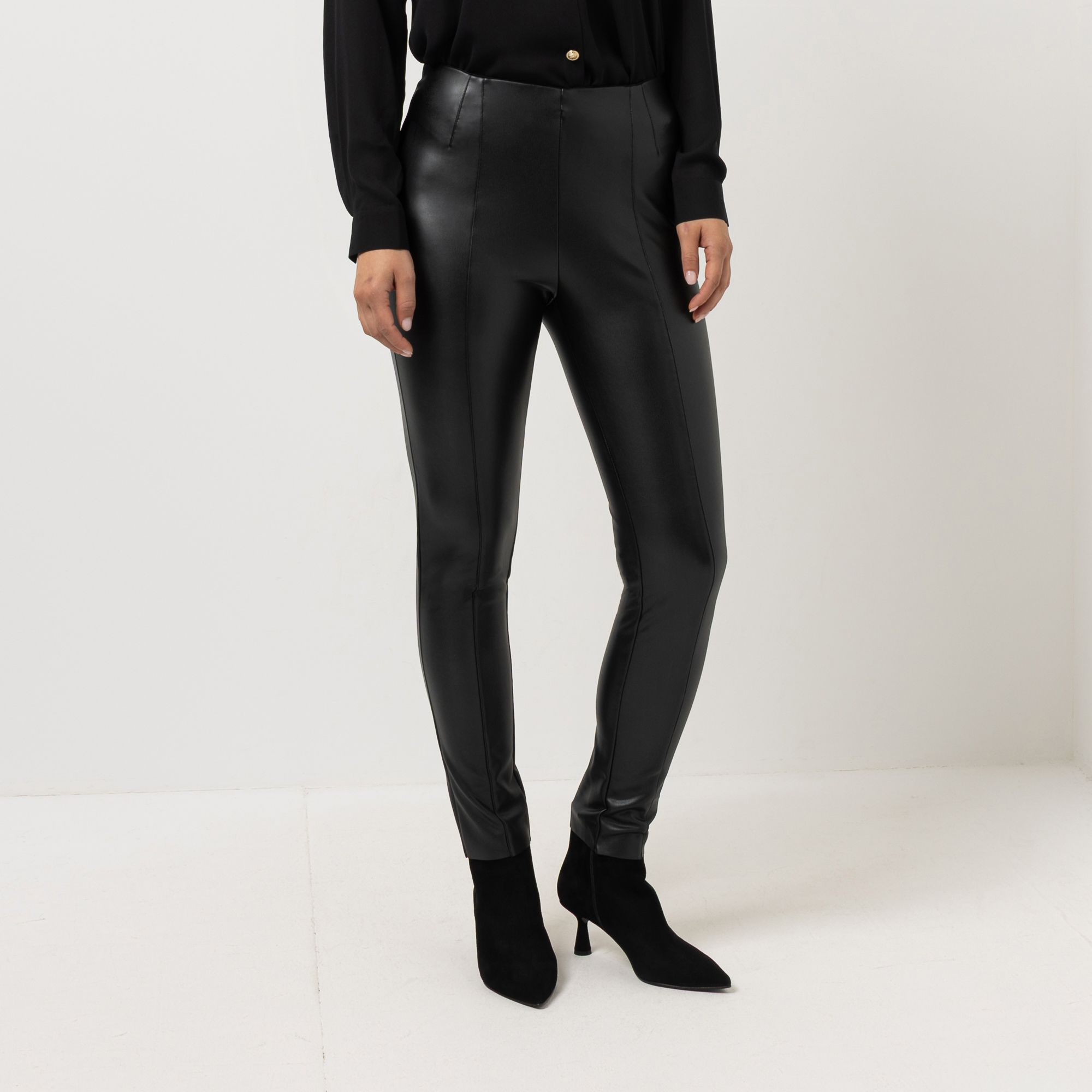 B-Ware STEFFEN SCHRAUT Jeggings, knöchellang Rundumdehnbund Lederimitat