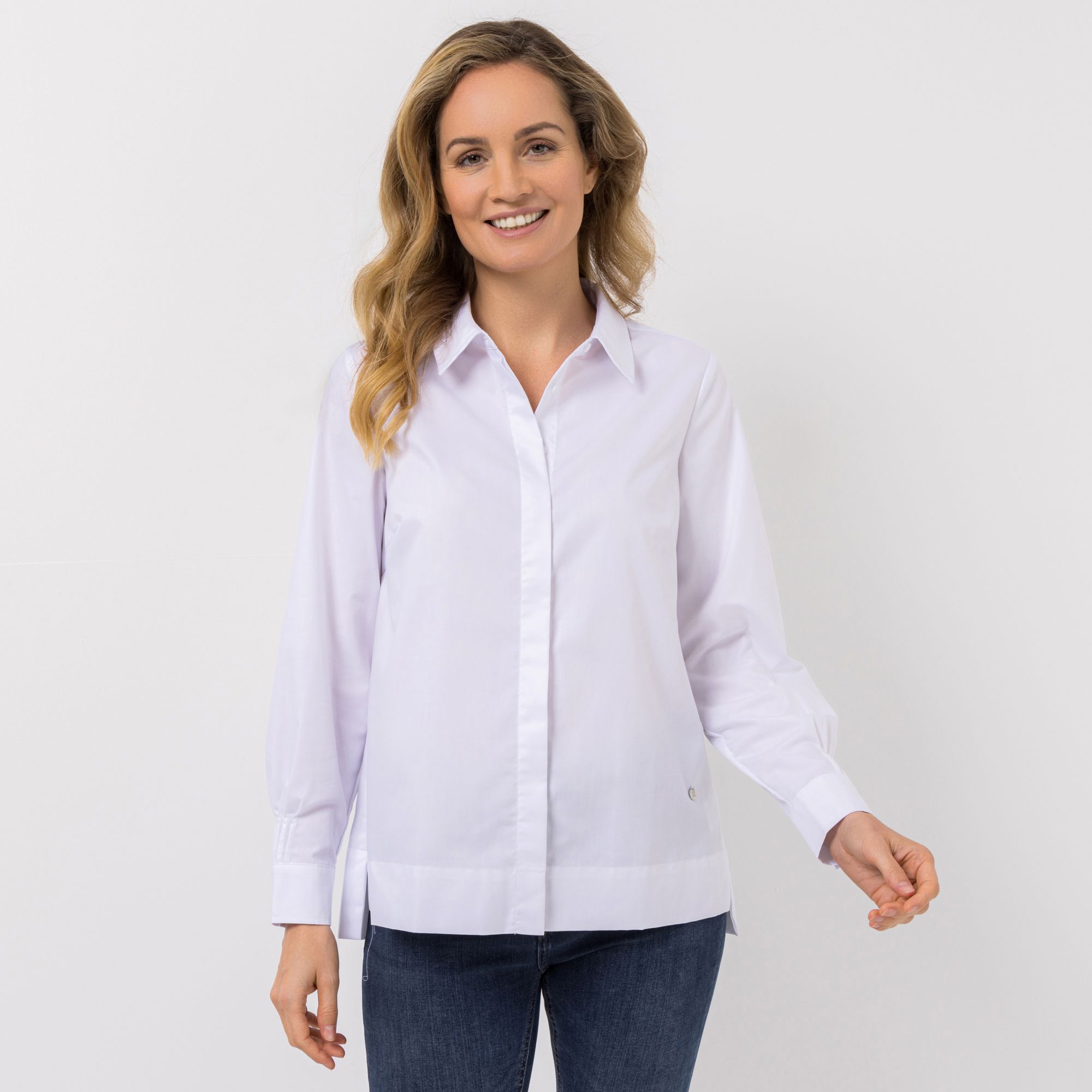 B-Ware DAWID by Dawid Tomaszewski Bluse verdeckte Knopfleiste