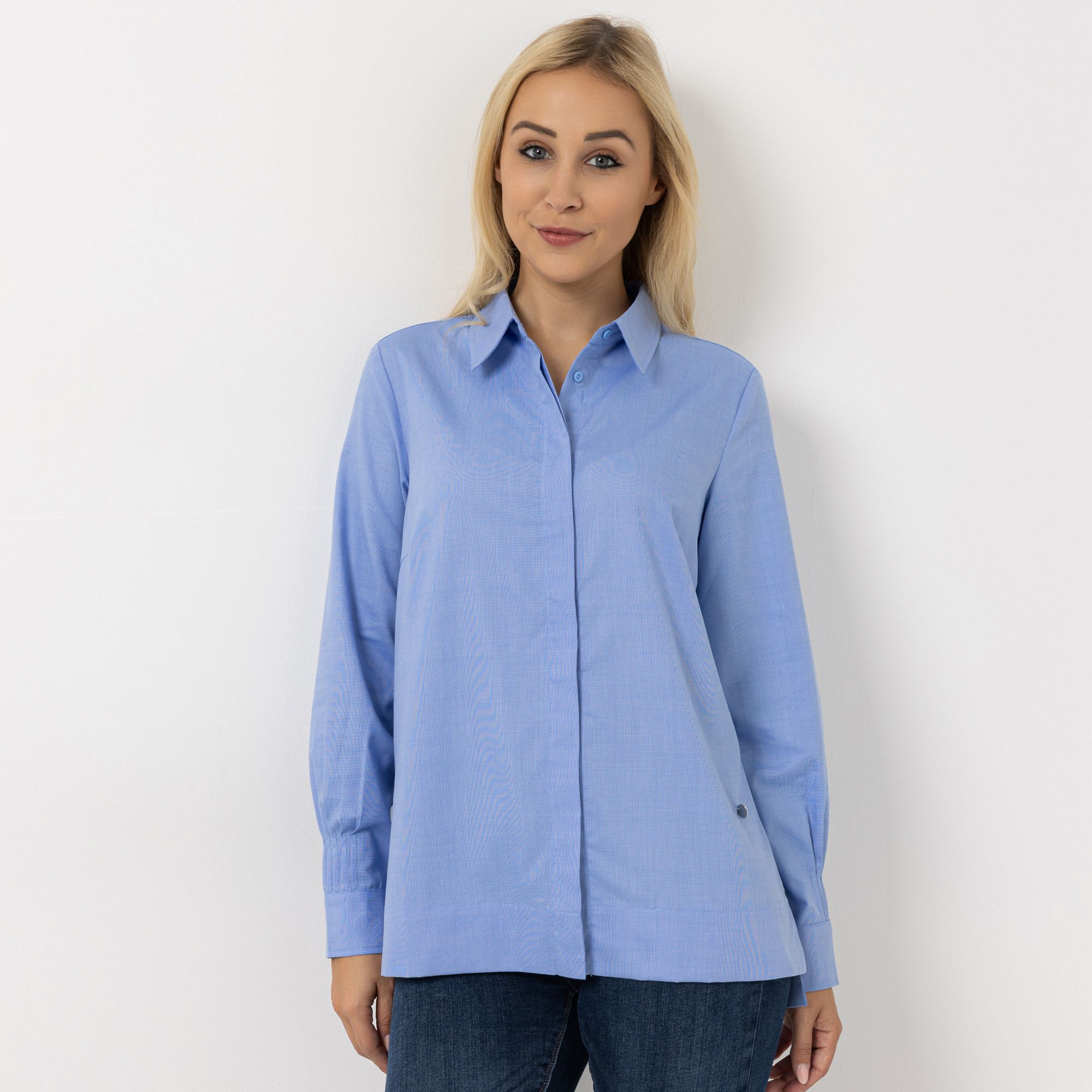 B-Ware DAWID by Dawid Tomaszewski Bluse verdeckte Knopfleiste