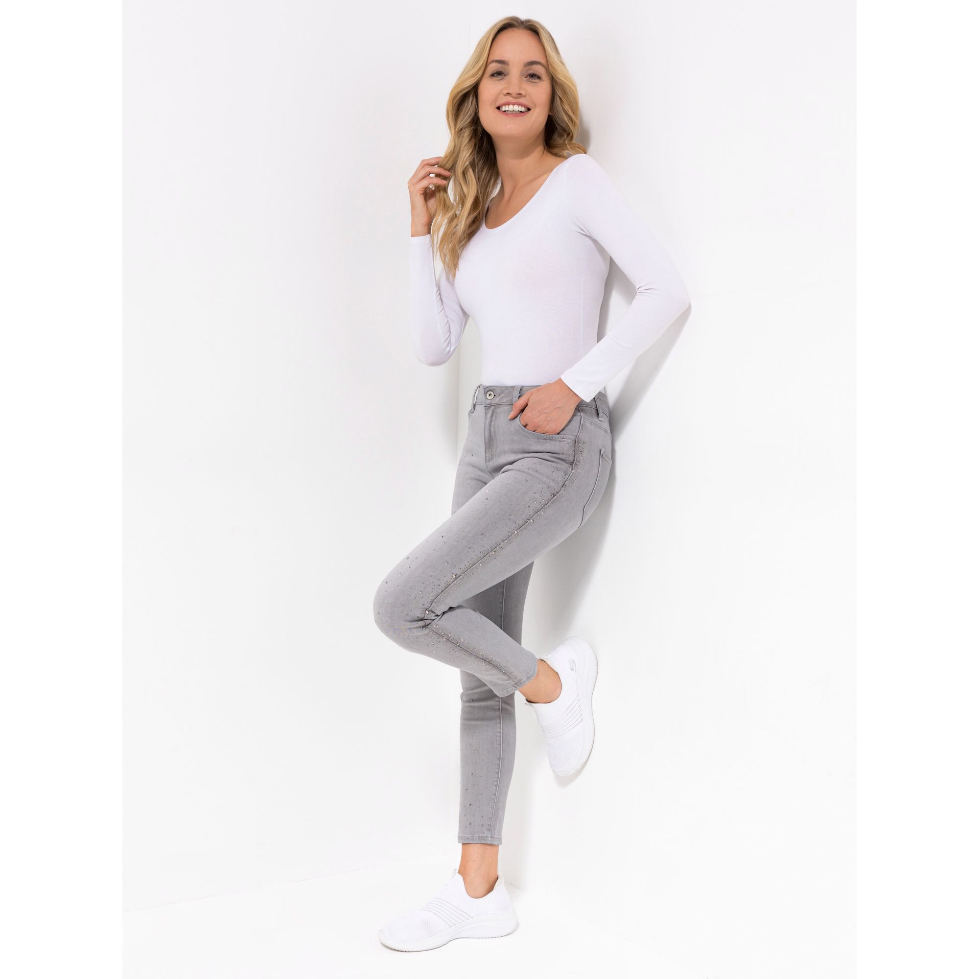 B-Ware DINE 'N' DANCE Jeanshose Salsa Strassdetails 5-Pocket-Style