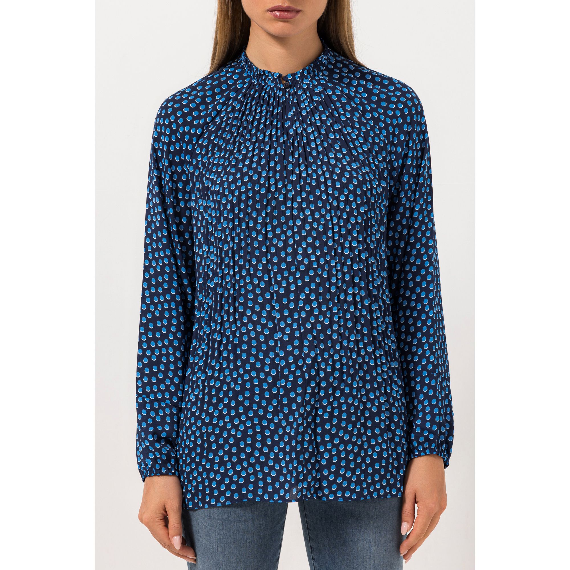 B-Ware STEFFEN SCHRAUT Bluse Palma Zierkragen Falten-Detail