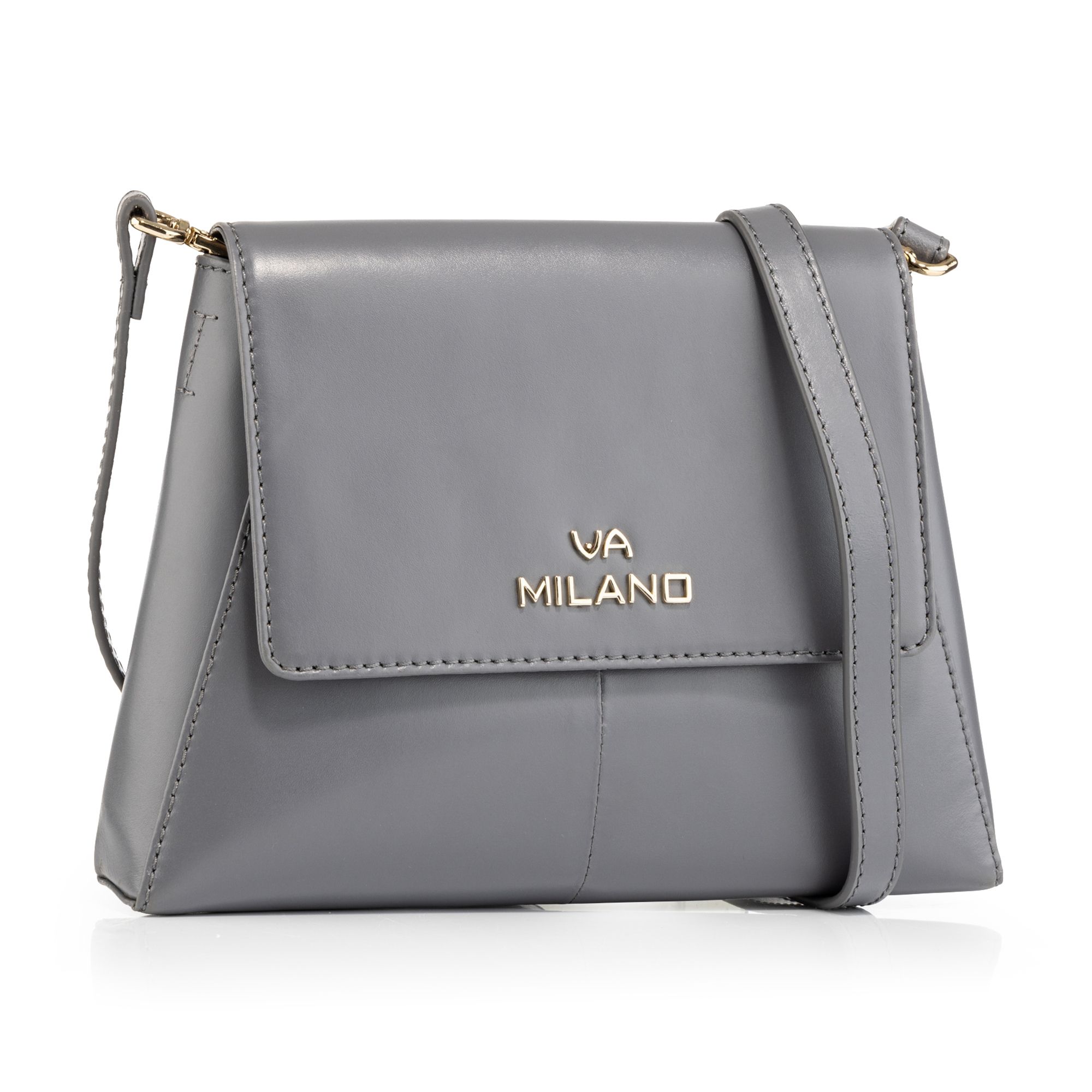 B-Ware VIA MILANO Midi-Umhängetasche echt Leder div. Fächer