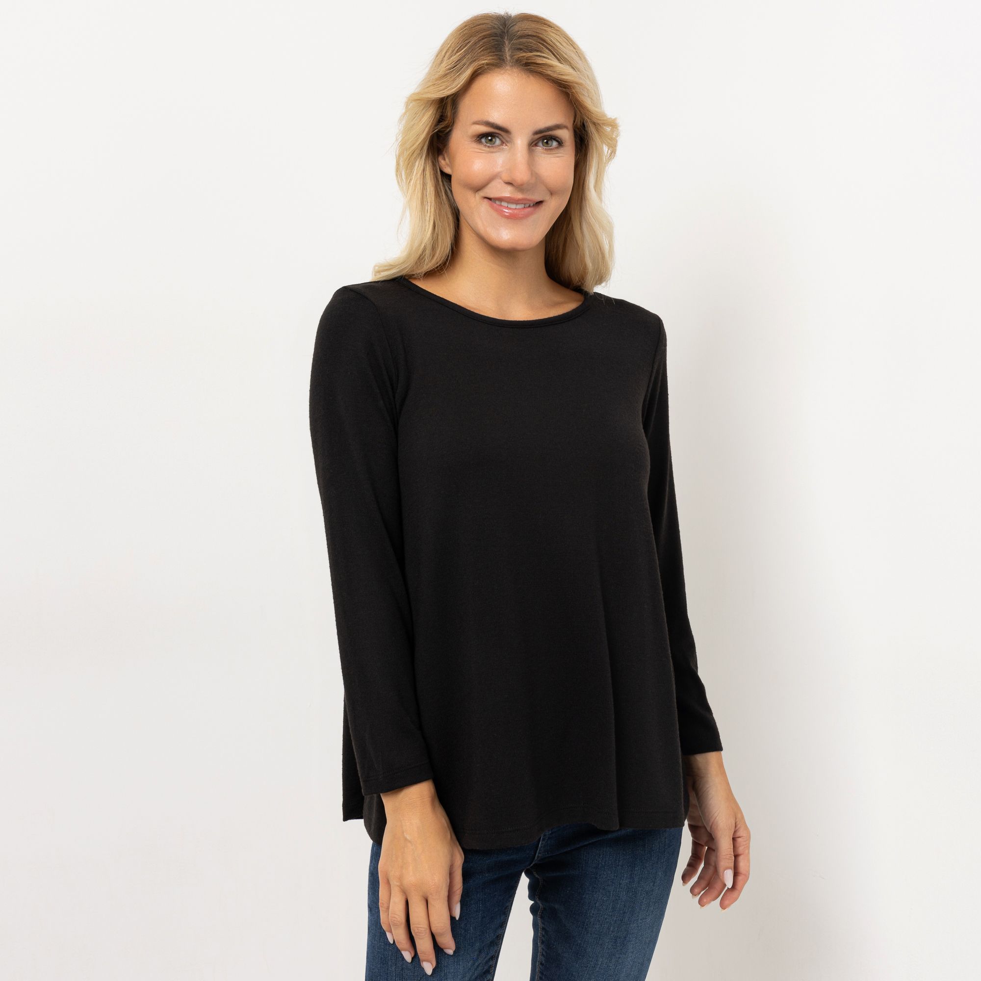 B-Ware KIM & CO. Shirt, Langarm Soft Touch Jersey Rundhalsausschnitt