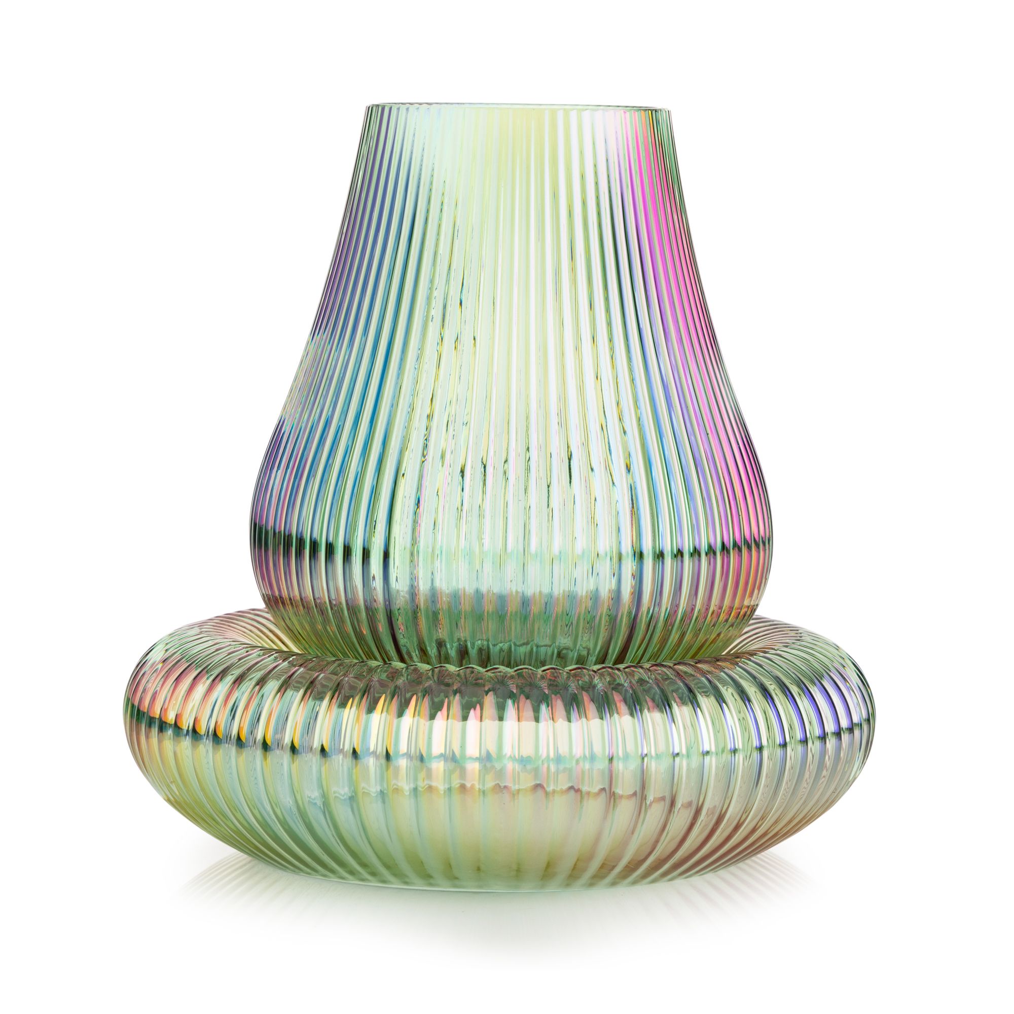 B-Ware LUMIDA Casa Design-Glasdekoration inkl. Lichterkette multifunktional