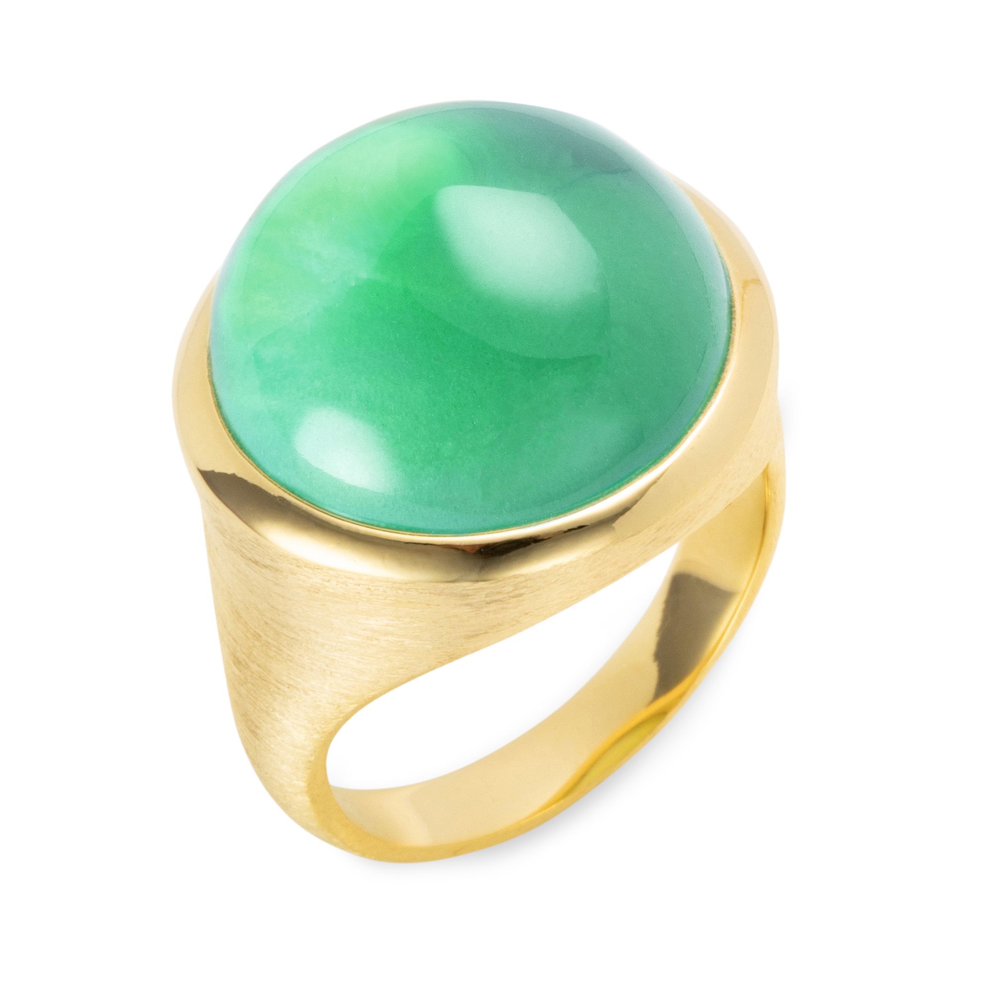 B-Ware THOMAS & SOHN Edelstein ca.15,00ct Ring Cabochon rund - QVC.de