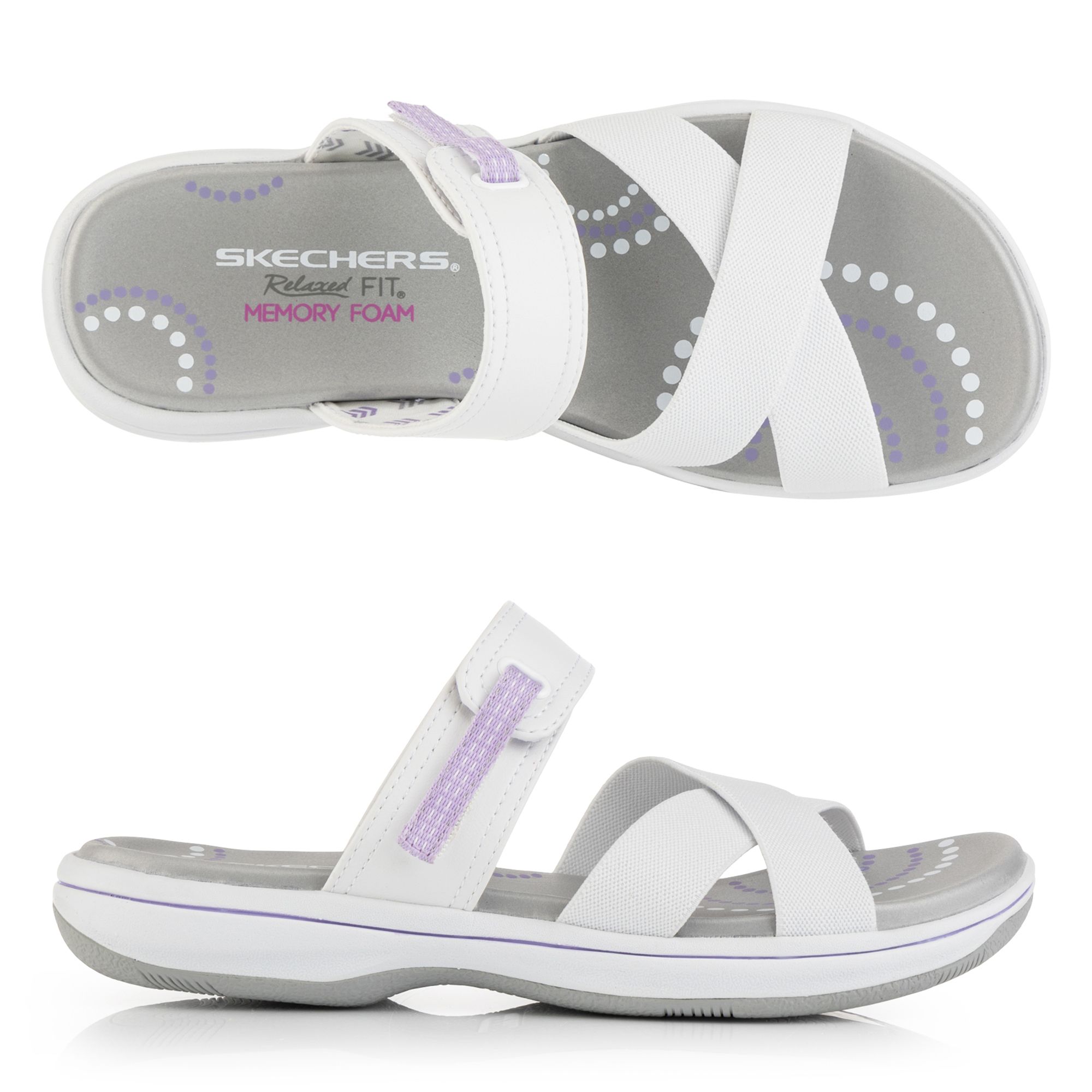 B-Ware SKECHERS Damen-Pantolette Bayshore Materialmix