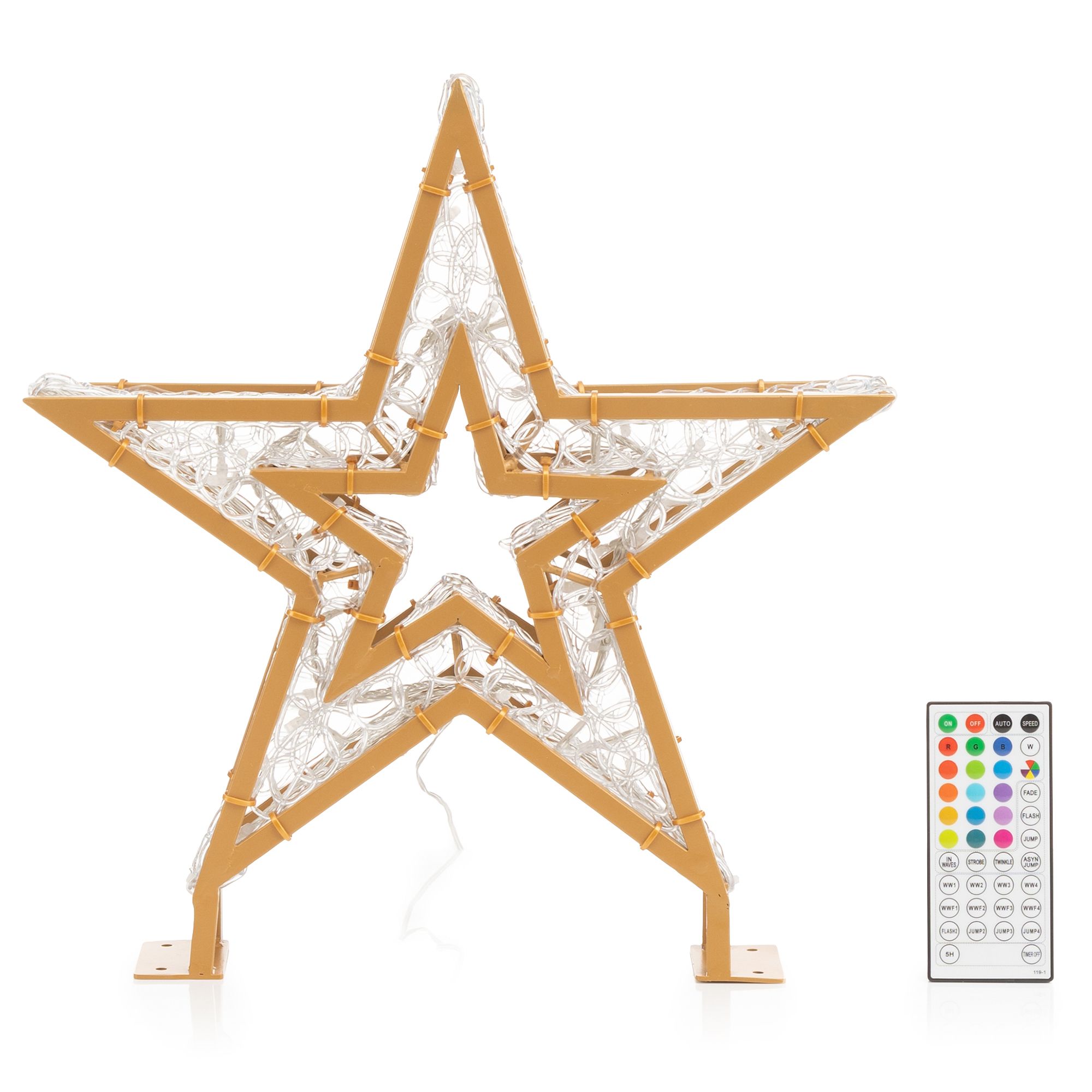 B-Ware LUMIDA Xmas Deko-Stern Acryl-Design 37 Funktionen