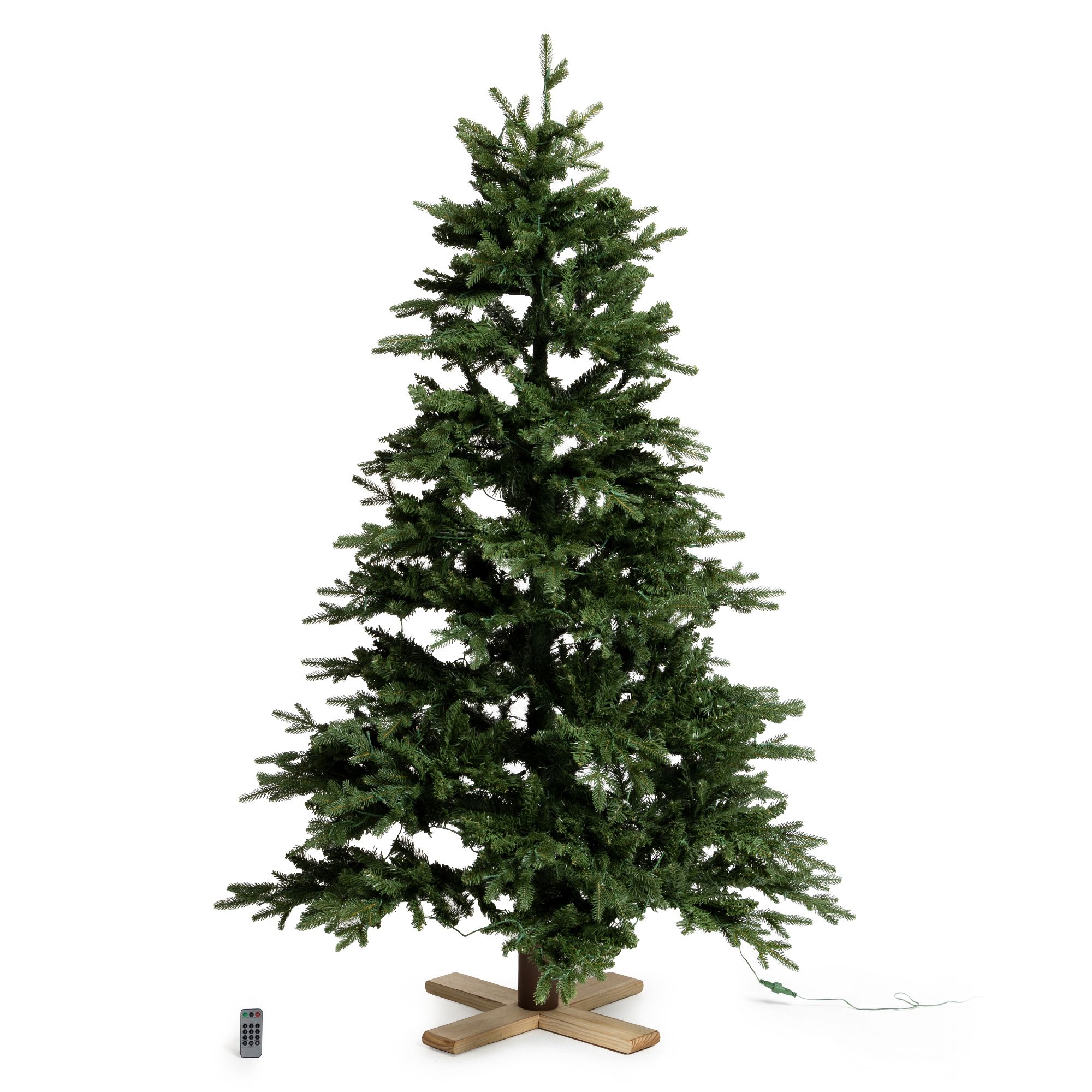B-Ware LUMIDA Xmas LED-Weihnachtsbaum Nordmanntannen-Optik 10 Farben/Funktionen