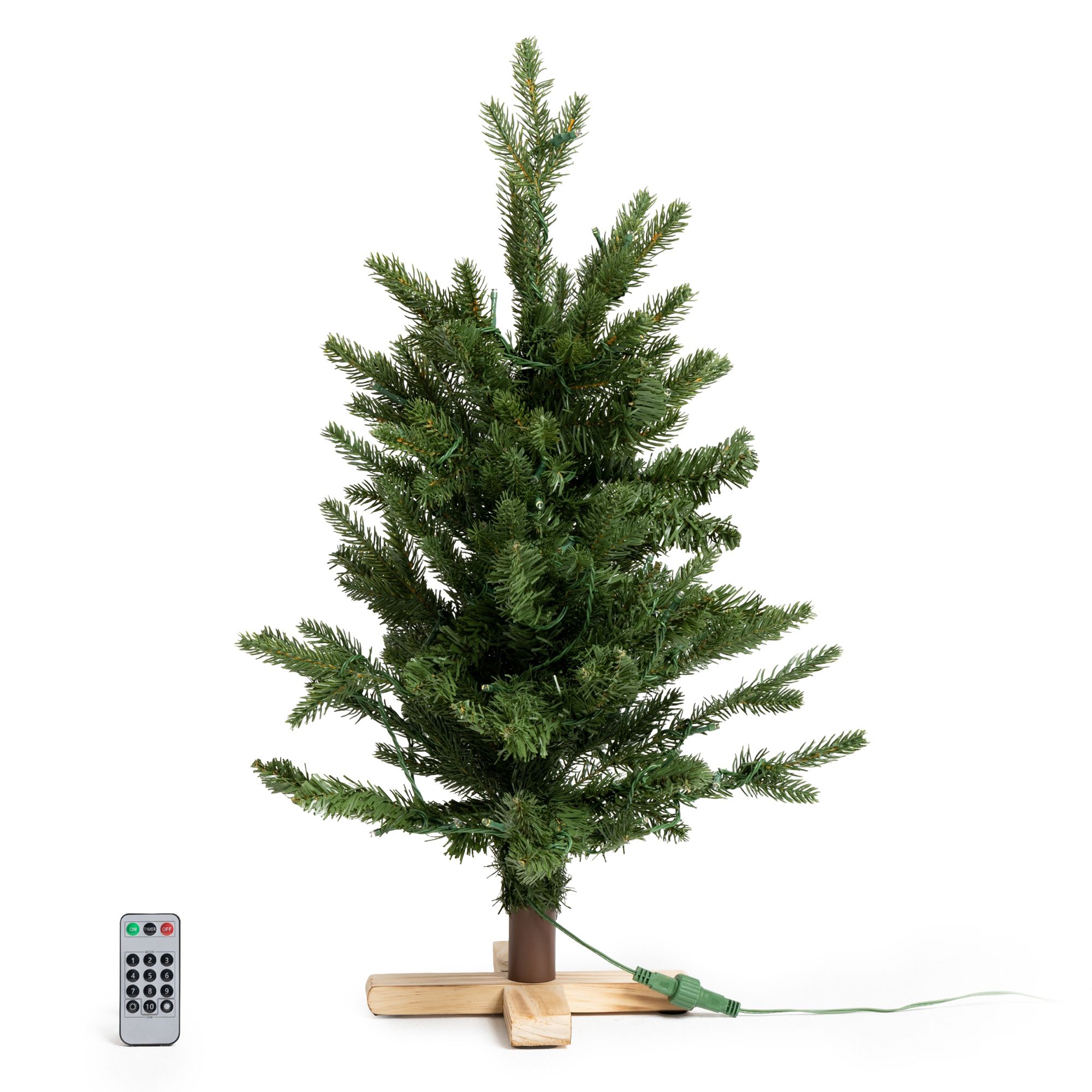 B-Ware LUMIDA Xmas LED-Weihnachtsbaum Nordmanntannen-Optik 10 Farben/Funktionen