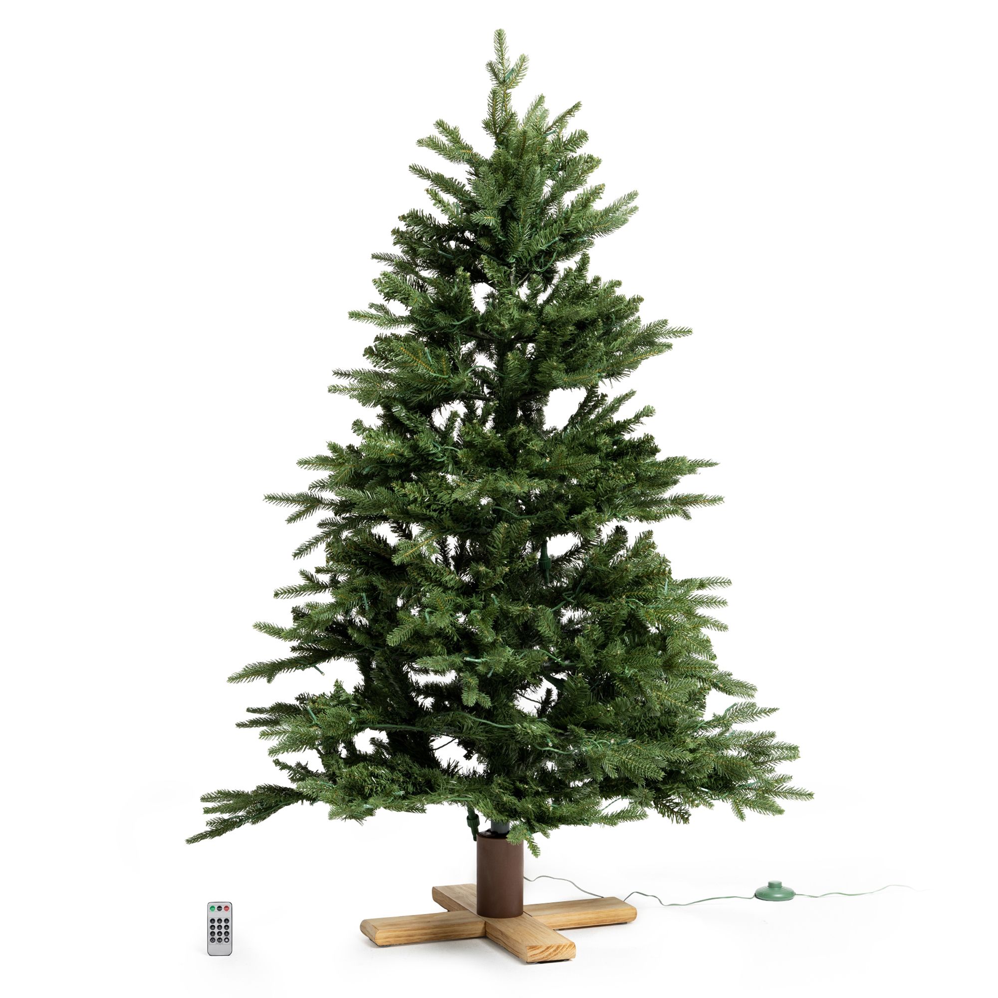 B-Ware LUMIDA Xmas LED-Weihnachtsbaum Nordmanntannen-Optik 10 Farben/Funktionen