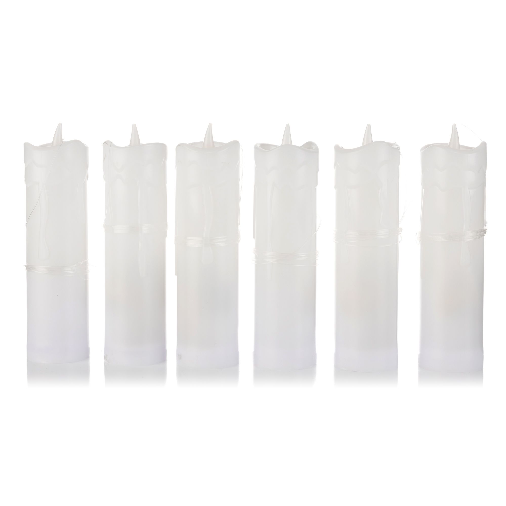 B-Ware ELAMBIA 6 LED-Kerzen schwebend, inkl. FB Flamme Luma, Timer