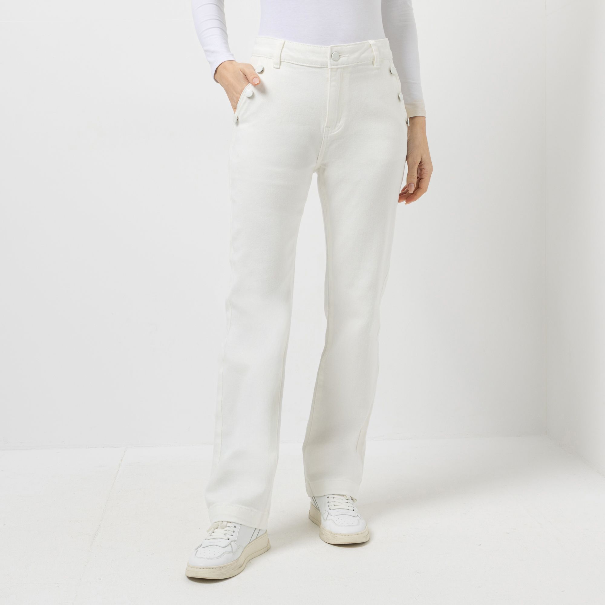 B-Ware KILIAN KERNER SENSES Jeans, lange Form dekorative Knöpfe Gürtelschlaufen