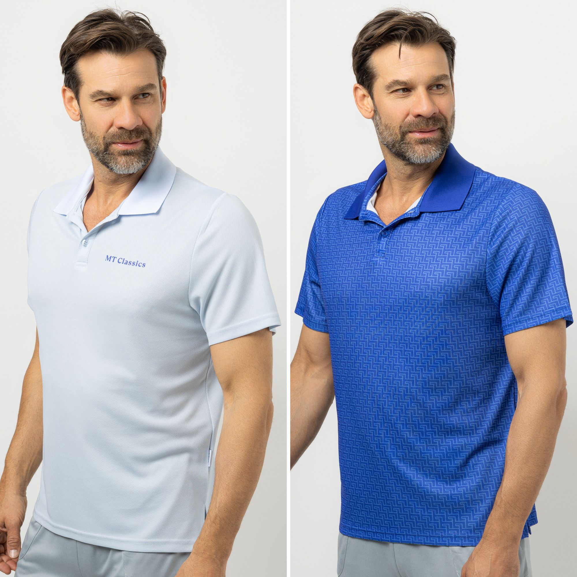 B-Ware MEN'S TOUCH 2 Polo-Shirts 1/2-Arm halbe Knopfleiste