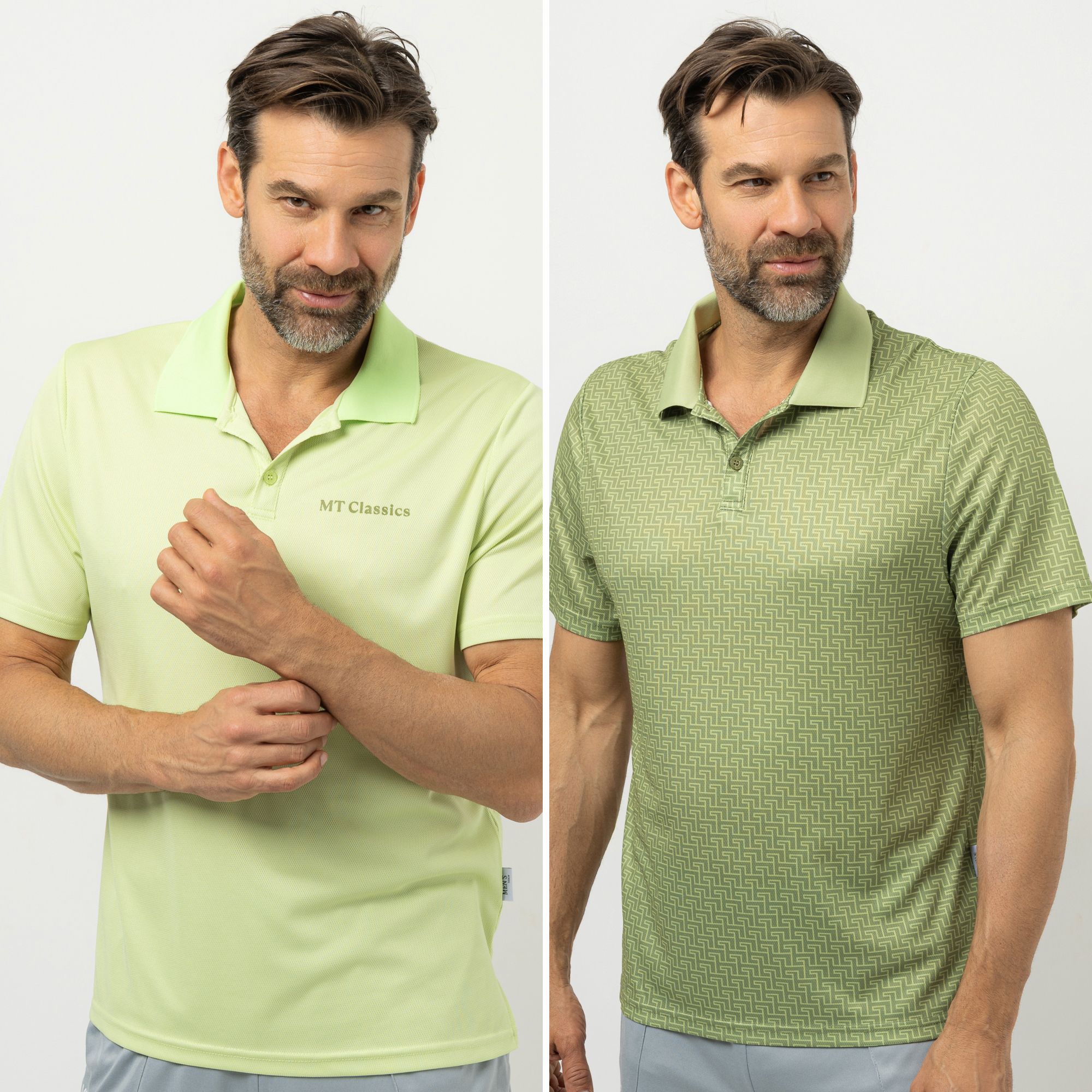B-Ware MEN'S TOUCH 2 Polo-Shirts 1/2-Arm halbe Knopfleiste