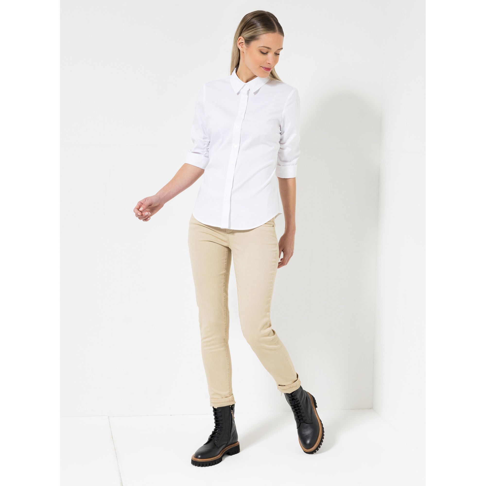 B-Ware STEFFEN SCHRAUT Hemdbluse, Siena 3/4 Arm durchgeknöpft