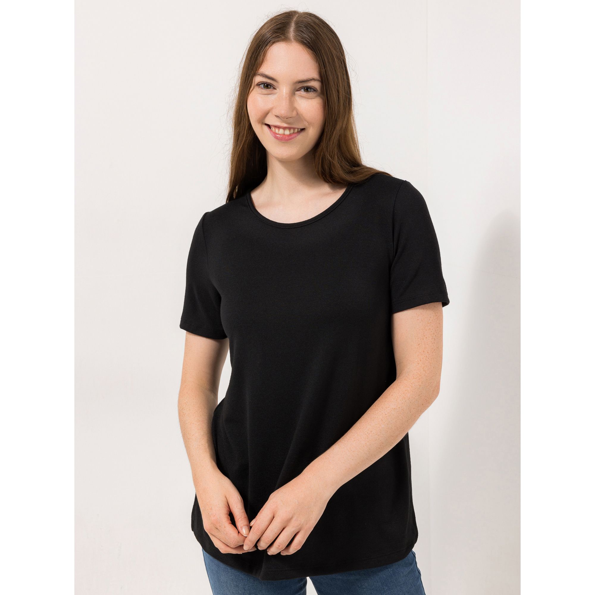 B-Ware KIM & CO. Shirt, 1/2-Arm Soft Touch Jersey Rundhalsausschnitt