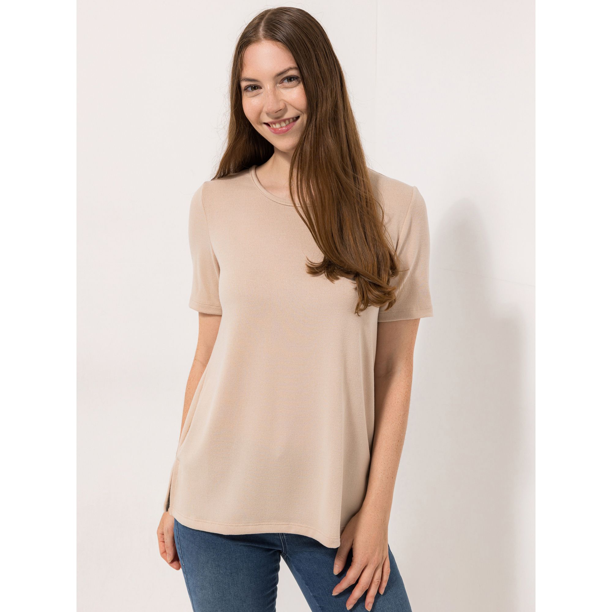 B-Ware KIM & CO. Shirt, 1/2-Arm Soft Touch Jersey Rundhalsausschnitt