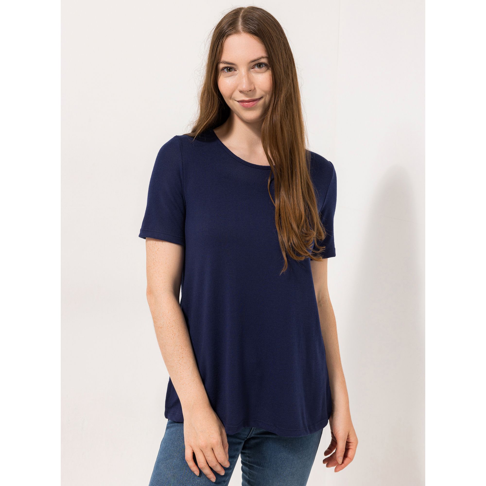 B-Ware KIM & CO. Shirt, 1/2-Arm Soft Touch Jersey Rundhalsausschnitt