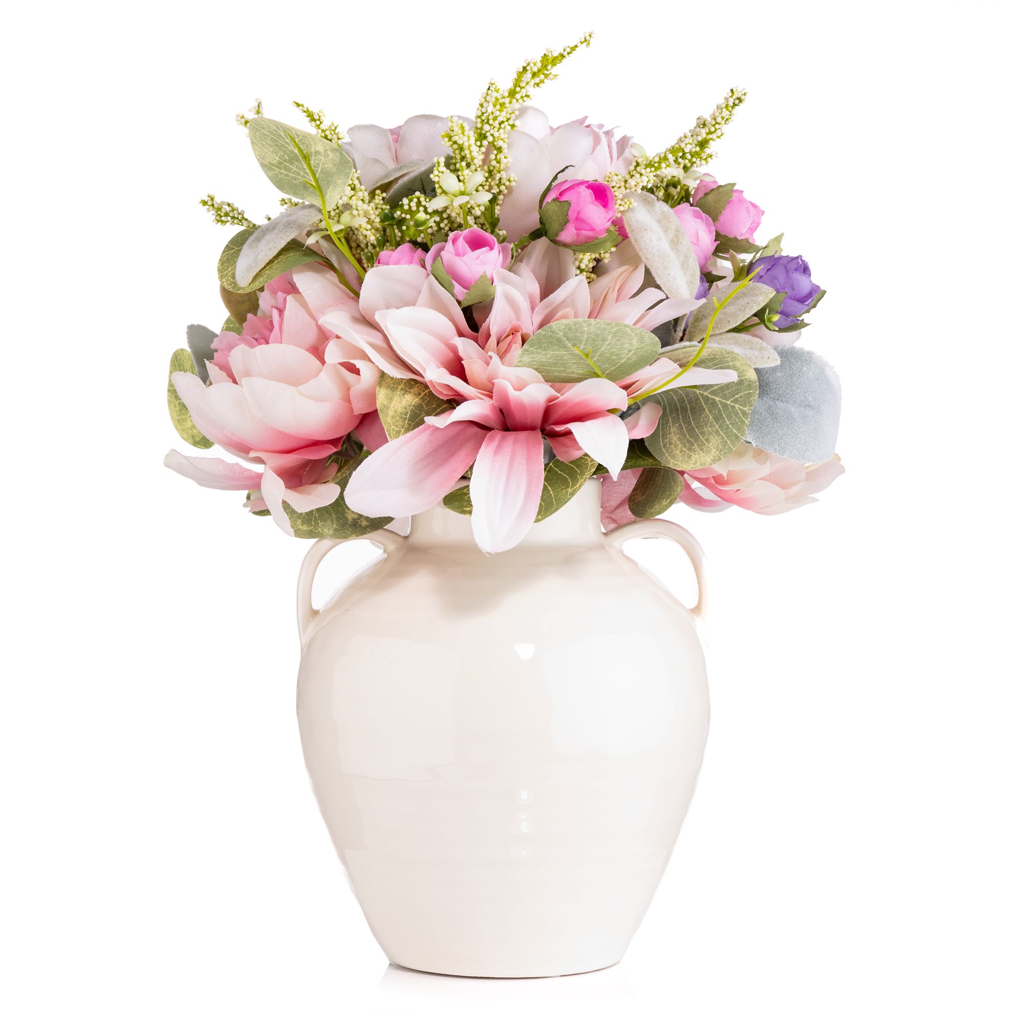 B-Ware ABELLA Flora künst. Blumen Arrangement im Topf, Ø 26cm