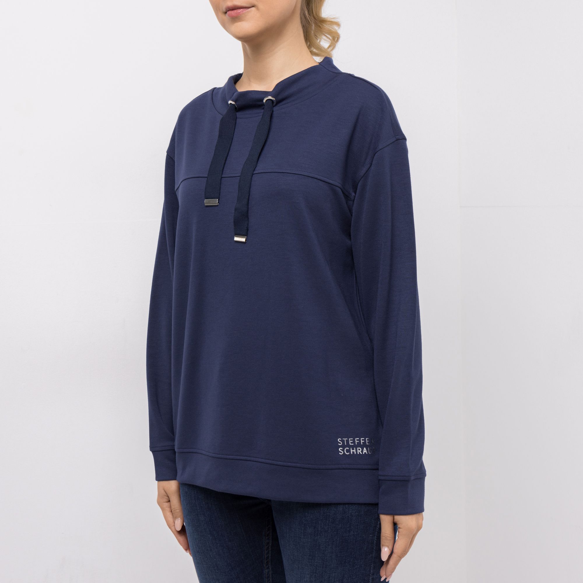 B-Ware STEFFEN SCHRAUT Scubashirt Stehkragen Logo-Detail