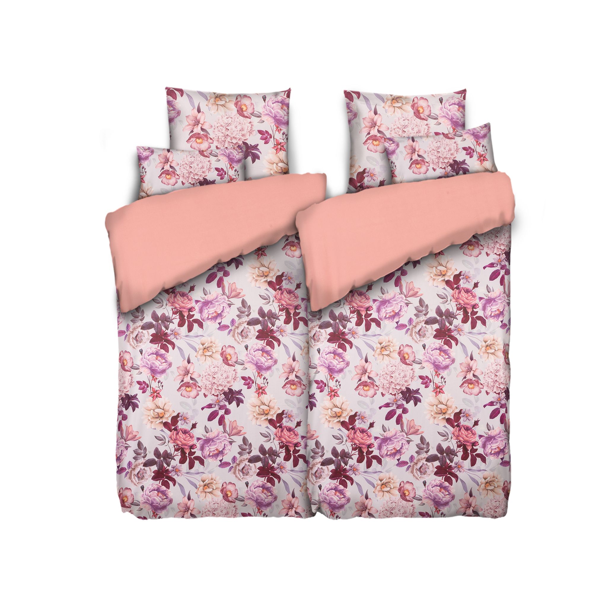 B-Ware JERYMOOD Wendebettwäsche Blume Klimaband Doppelbett, 6tlg.