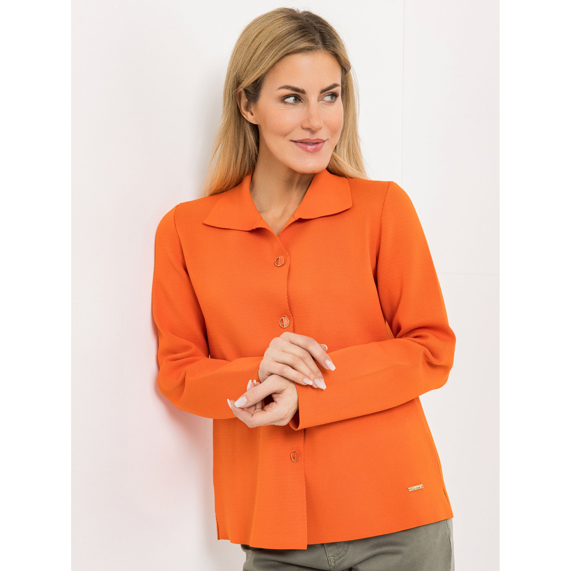 B-Ware AMINATI® Cardigan, 1/1-Arm Liegekragen Knopfleiste