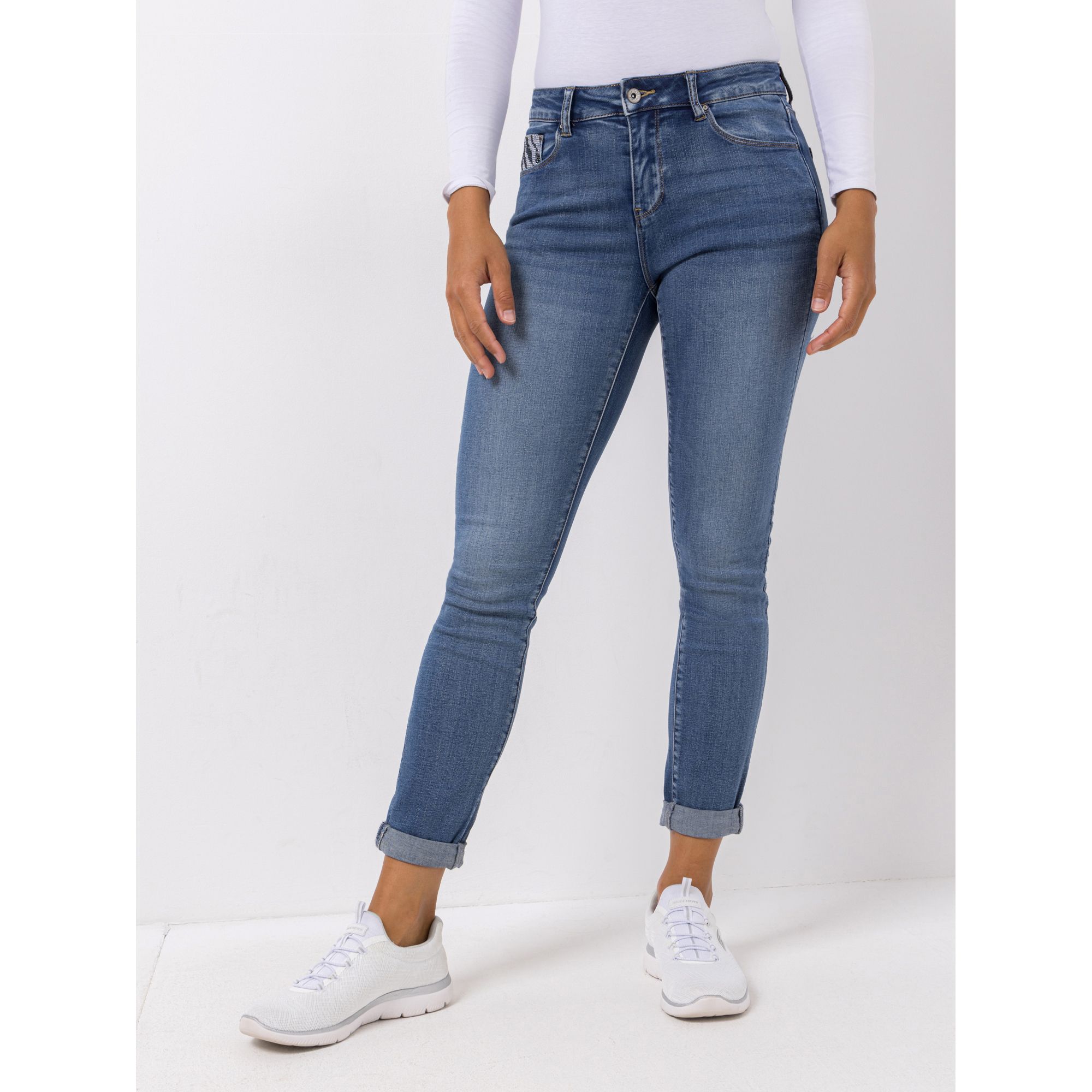 B-Ware DINE 'N' DANCE Jeans Salsa mit Strassmotiv Umschlag