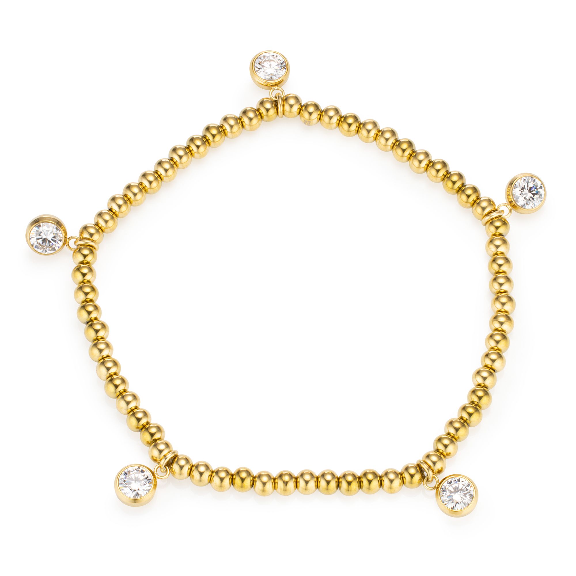 B-Ware DIAMONIQUE® Armband, flexibel = 2,50ct Brillantschliff