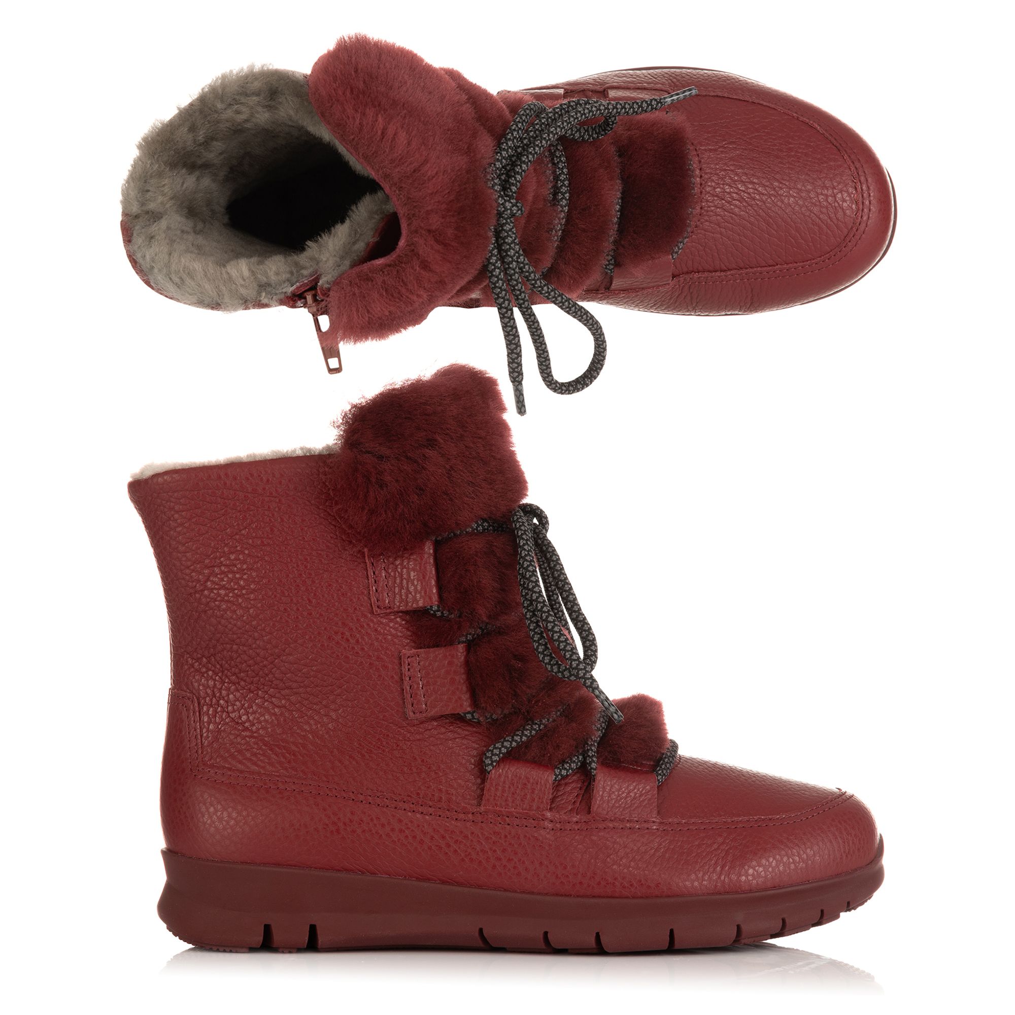 B-Ware VITAFORM Damen-Stiefelette Nappaleder Lammfell gefüttert