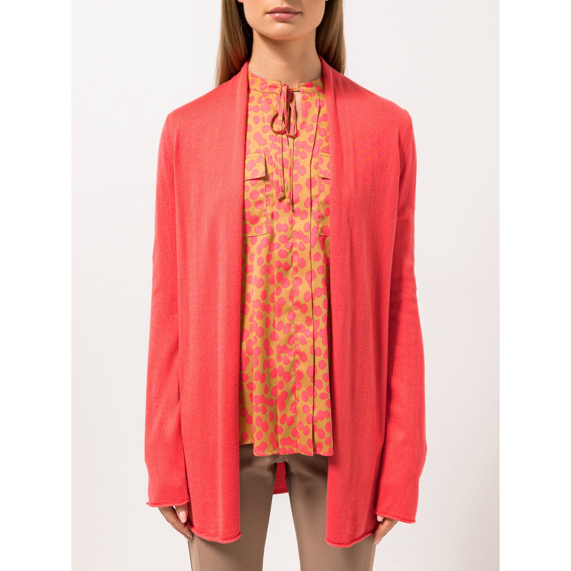 B-Ware STEFFEN SCHRAUT Longcardigan Boston offene Front Rollsaum