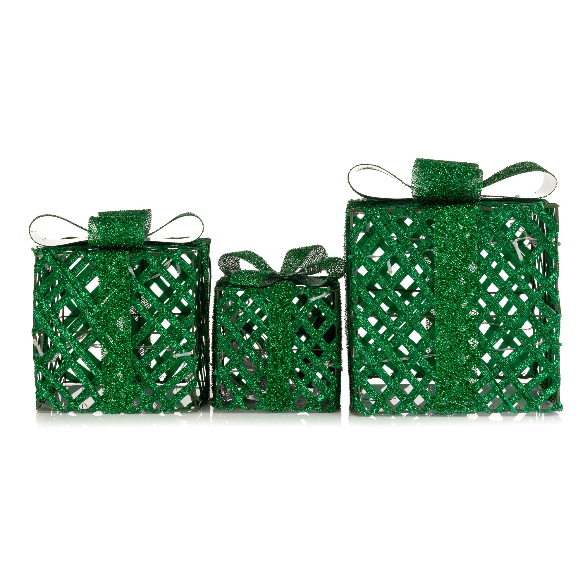 B-Ware LUMIDA Xmas 3 LED-Dekogeschenke 5h-Timerfunktion outdoorgeeignet