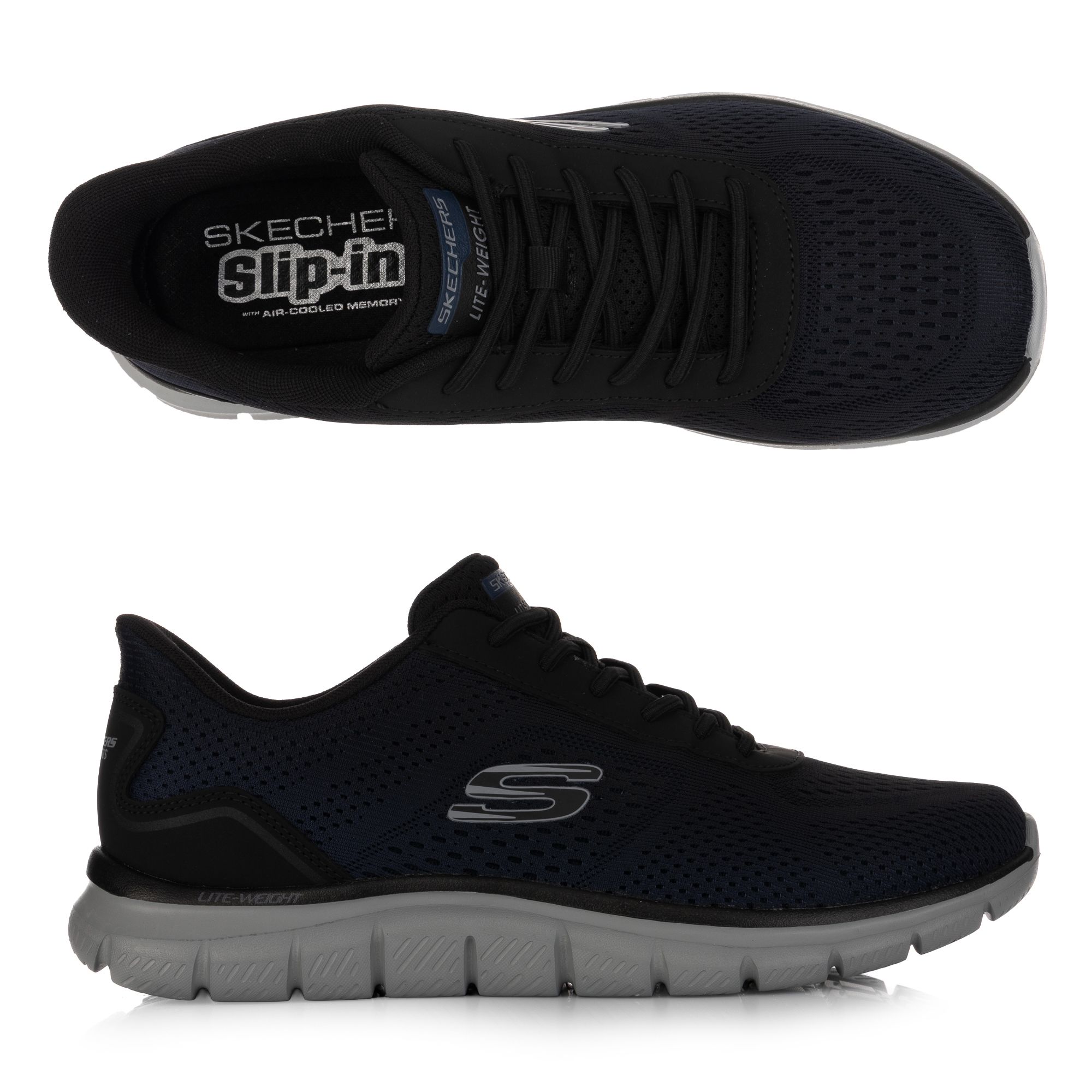 B-Ware SKECHERS Herren-Slipper Track Revno Mesh