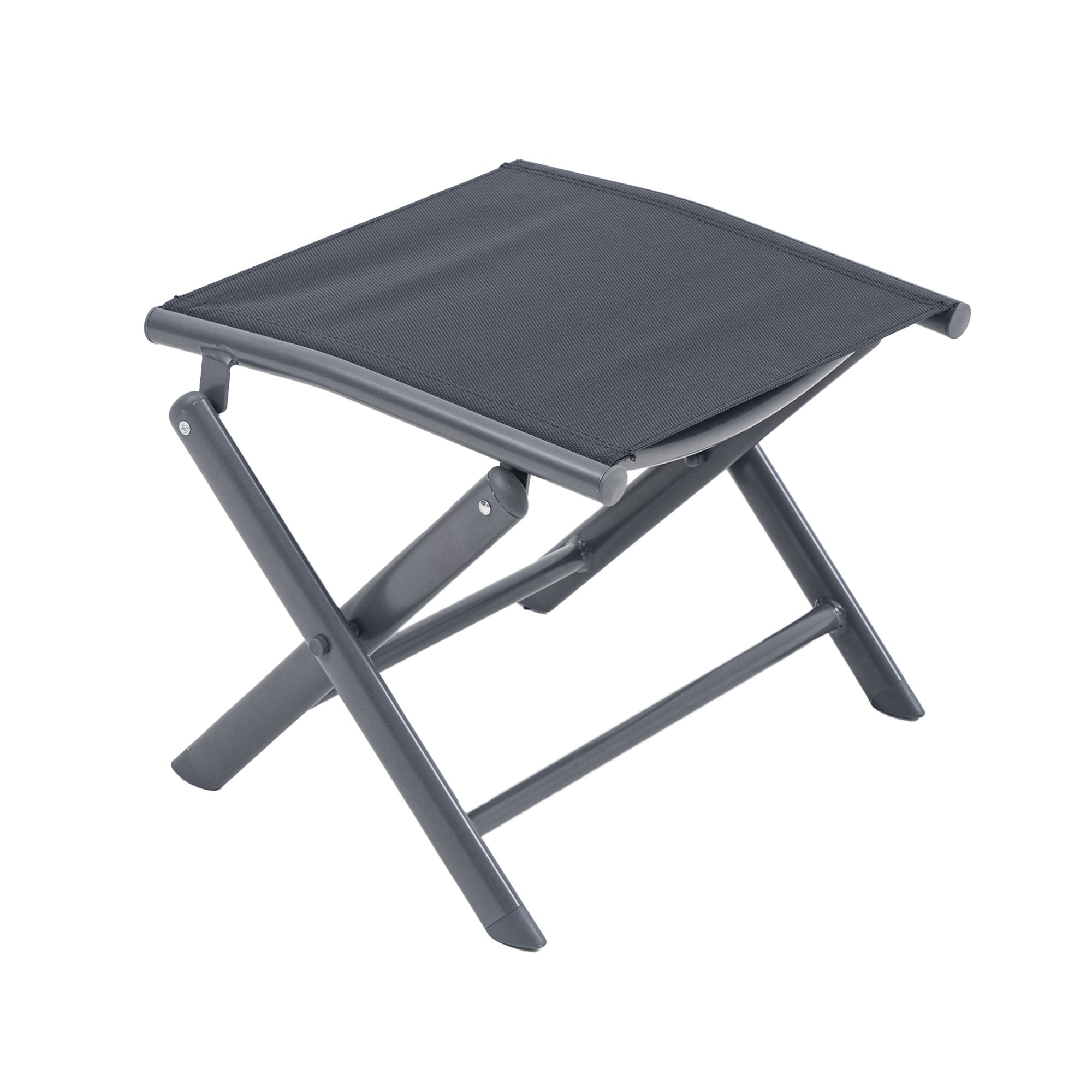 B-Ware GREEN LOUNGE Alu-Fußhocker max. Belastung 110kg ca. 41x49,5x38cm