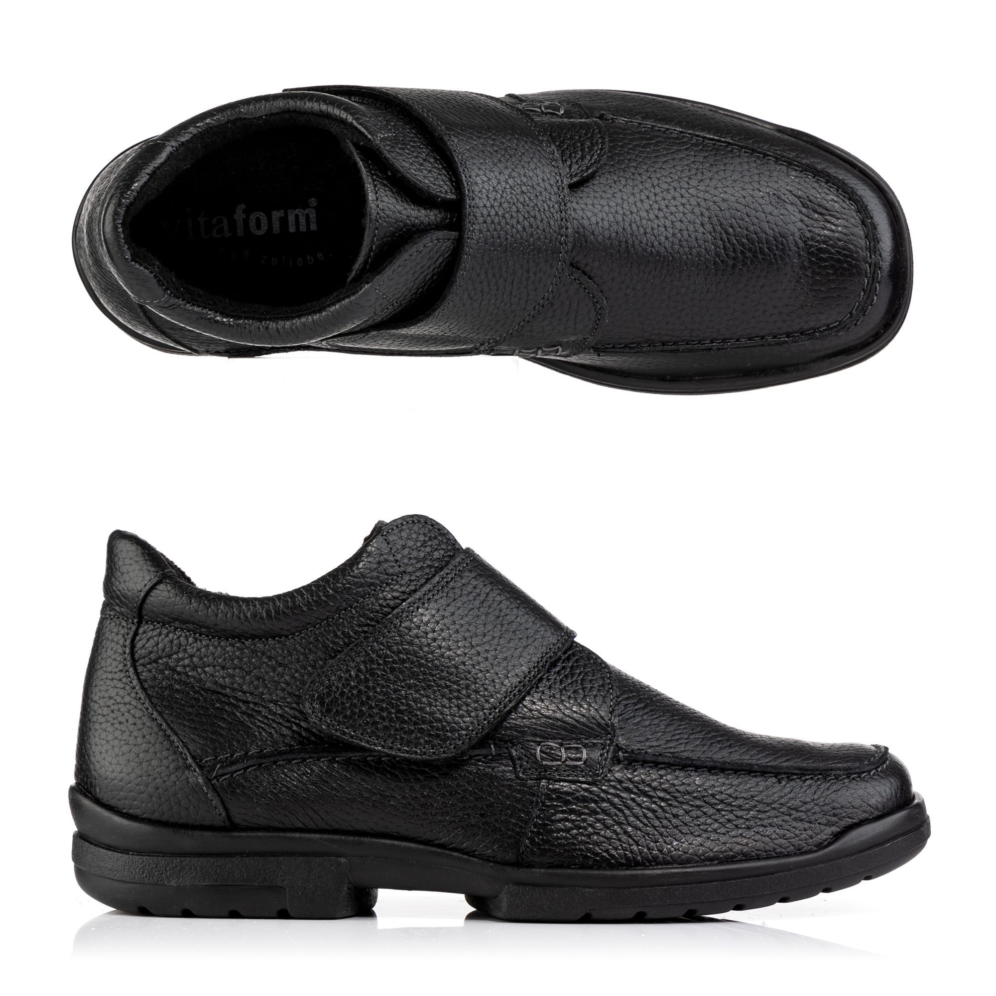 B-Ware VITAFORM Herren-Stiefelette Hirschleder Klettverschluss