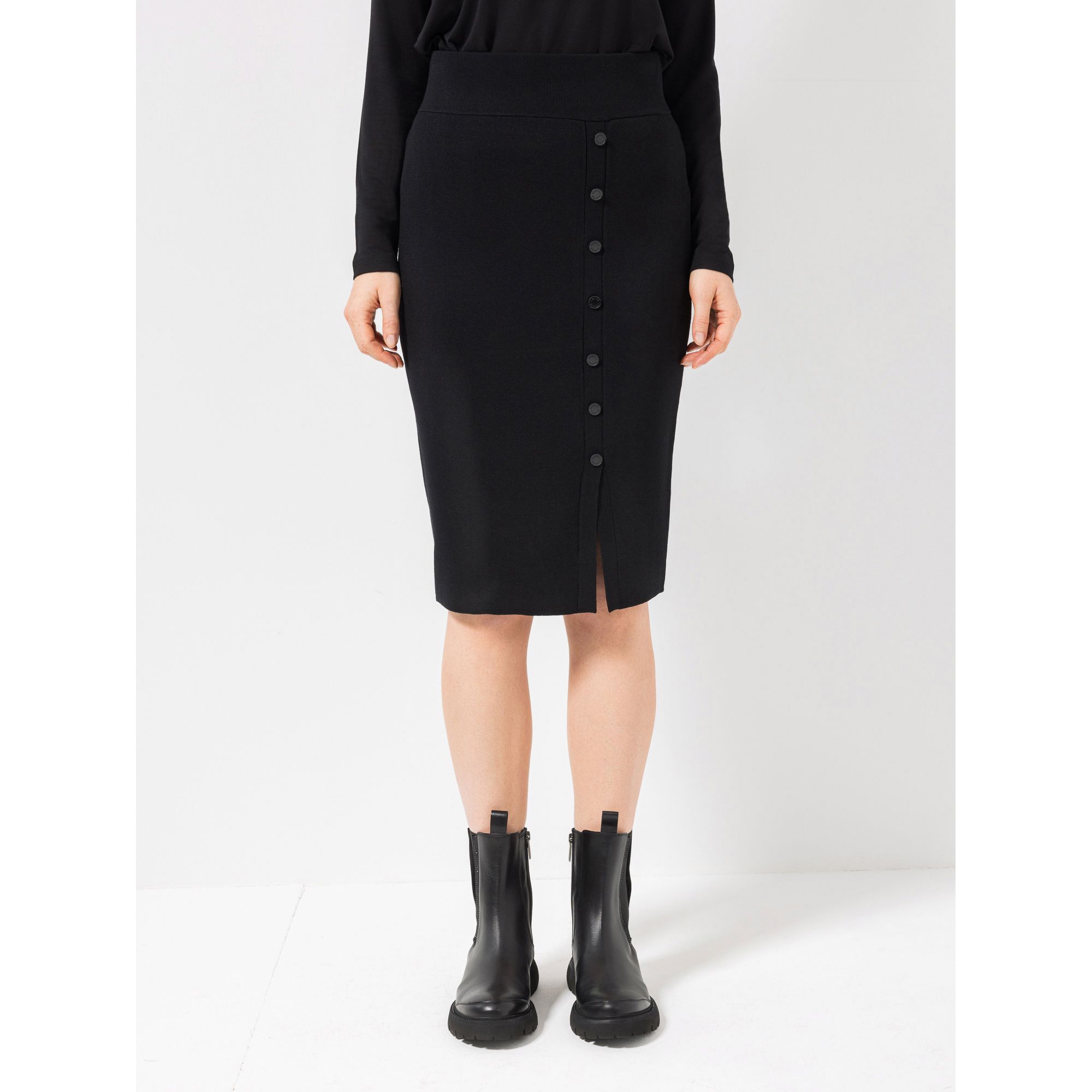 B-Ware STEFFEN SCHRAUT Bleistiftrock kniebedeckend Knopf-Details