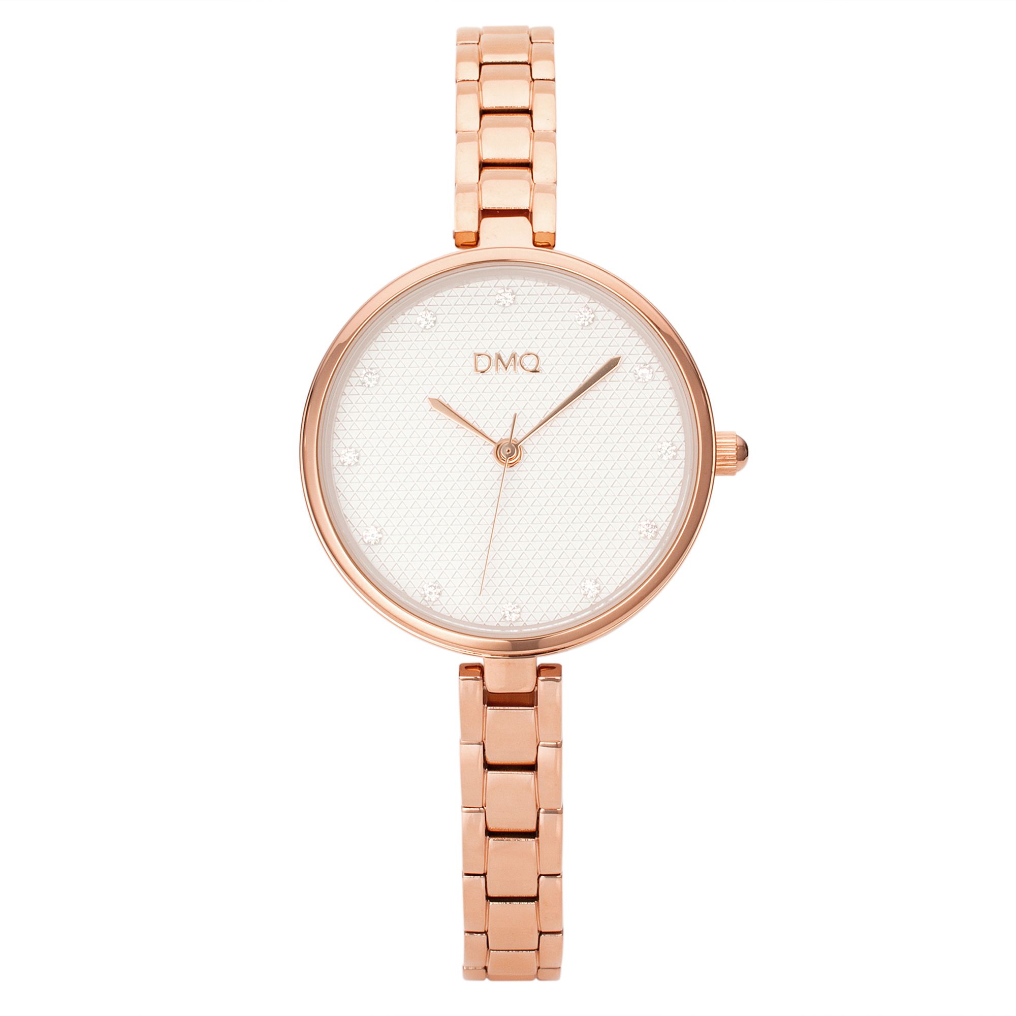 B-Ware DIAMONIQUE® Damenuhr Quarzwerk = 0,24ct